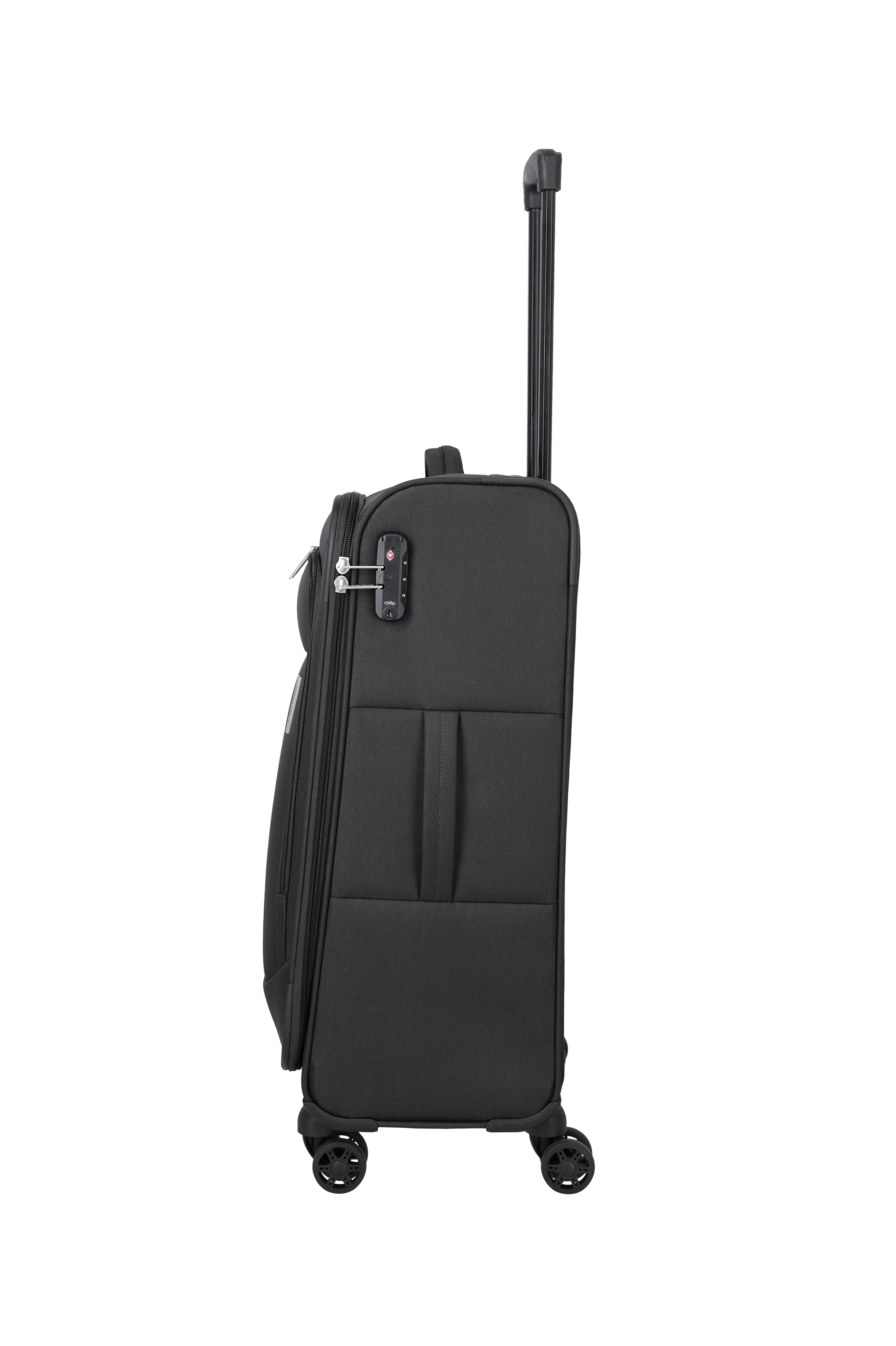 Travelite PRIEGO 4w Trolley M, Anthrazit – Seitenansicht