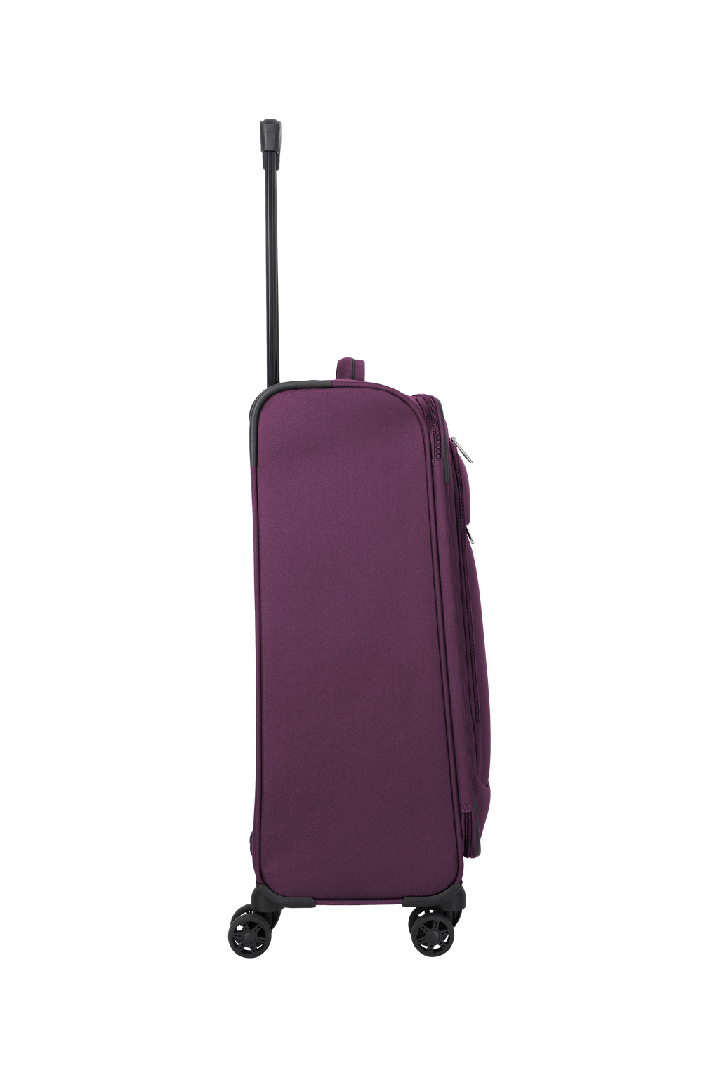 Travelite PRIEGO 4w Trolley M, Berry – Seitenansicht
