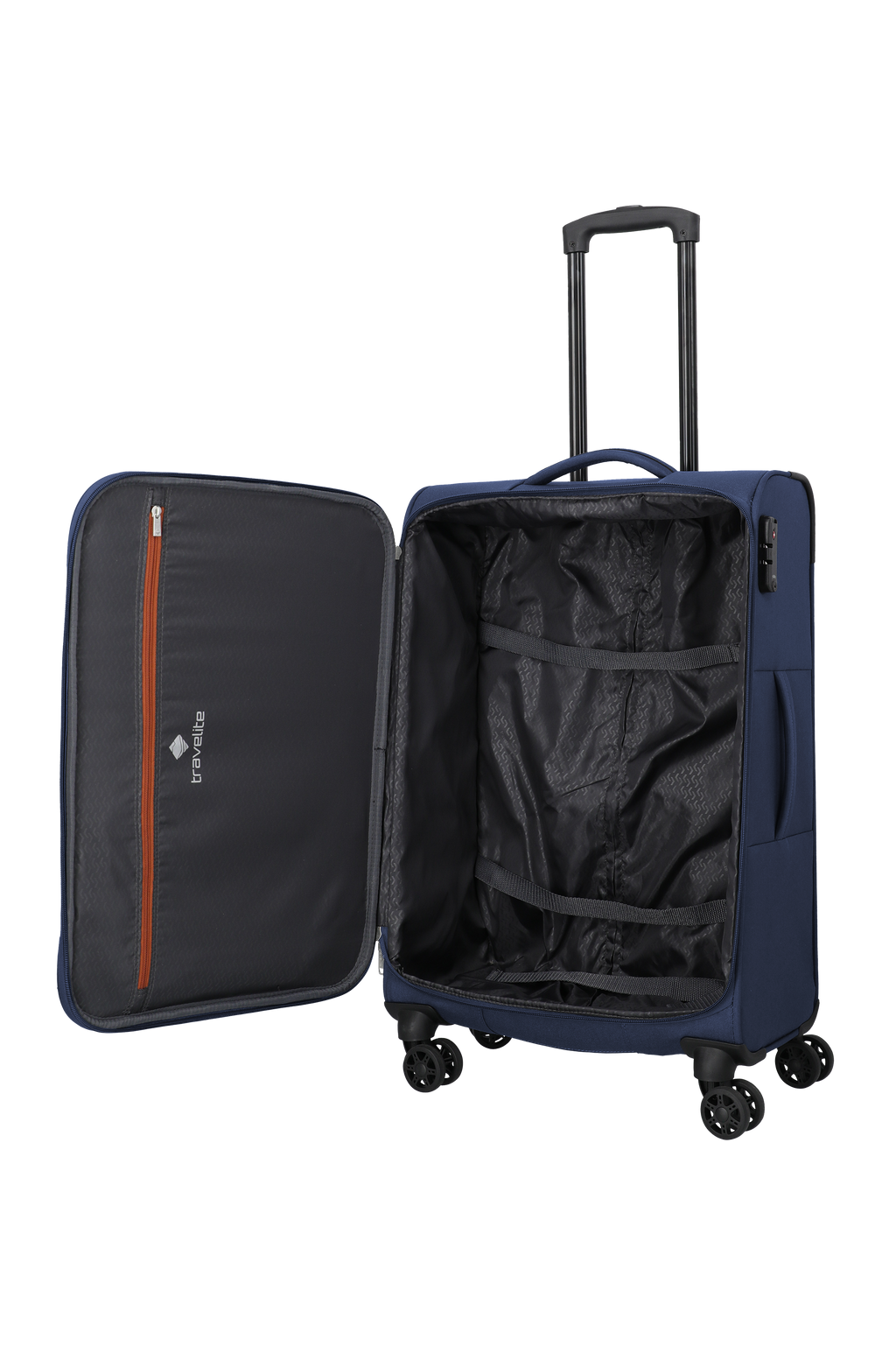 Travelite PRIEGO 4w Trolley M, Navy – Produktansicht 6
