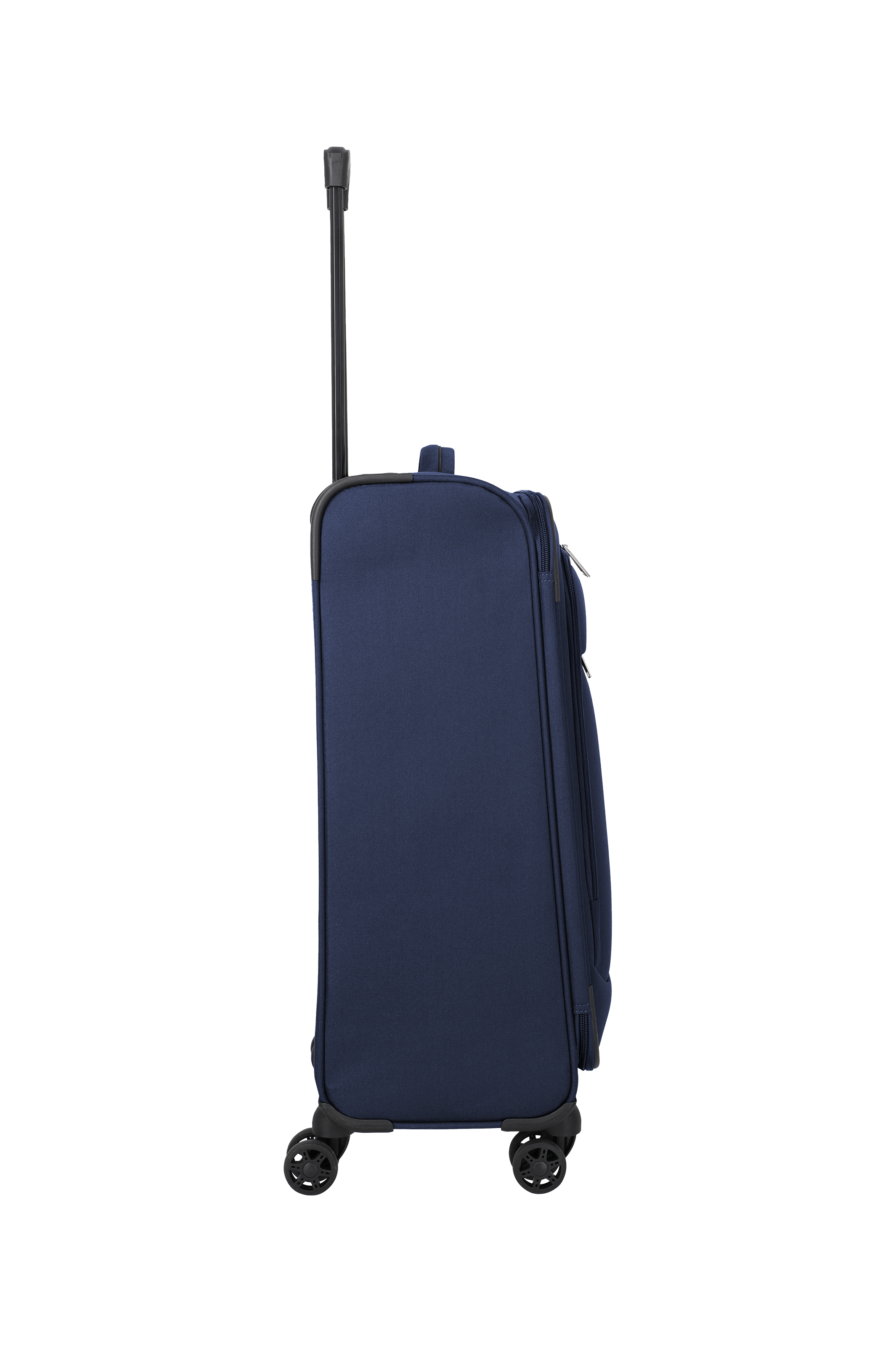 Travelite PRIEGO 4w Trolley M, Navy – Seitenansicht