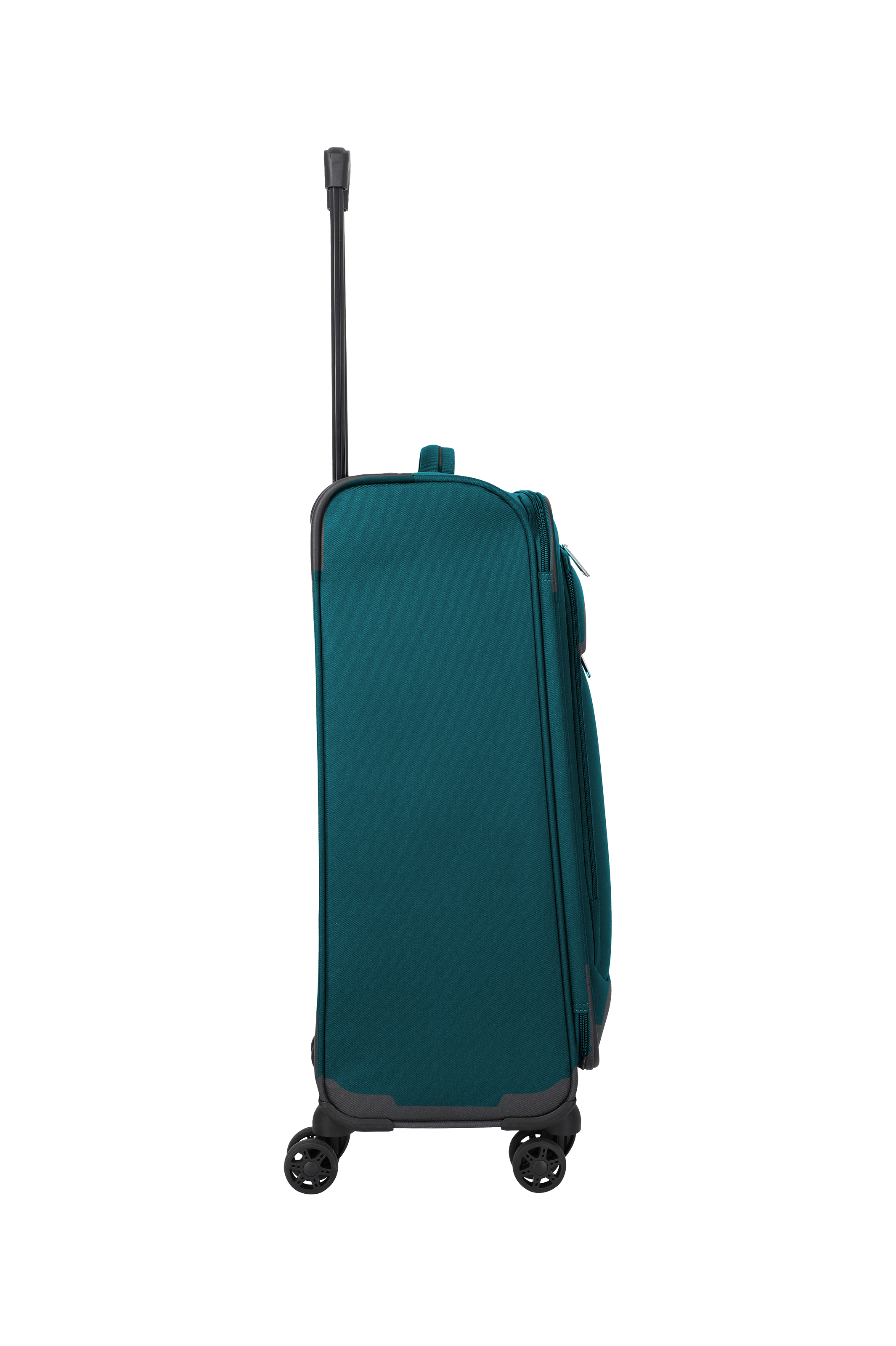 Travelite PRIEGO 4w Trolley M, Petrol – Seitenansicht