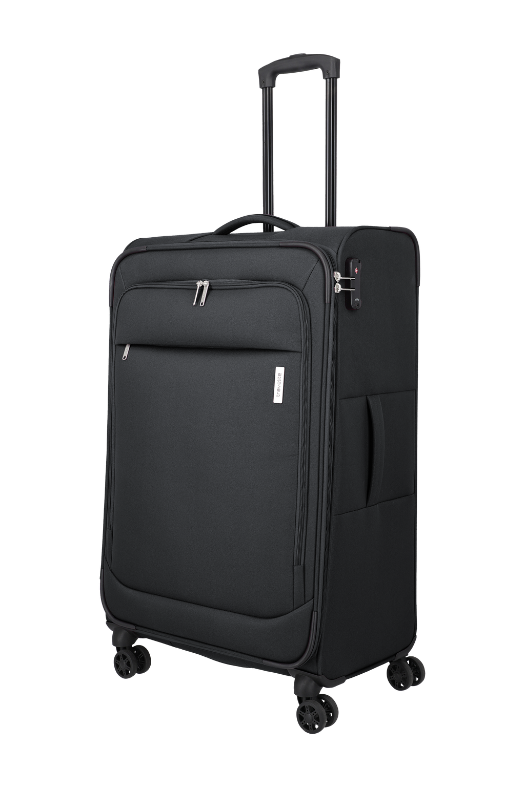 Travelite PRIEGO 4w Trolley L, Anthrazit – Schrägansicht