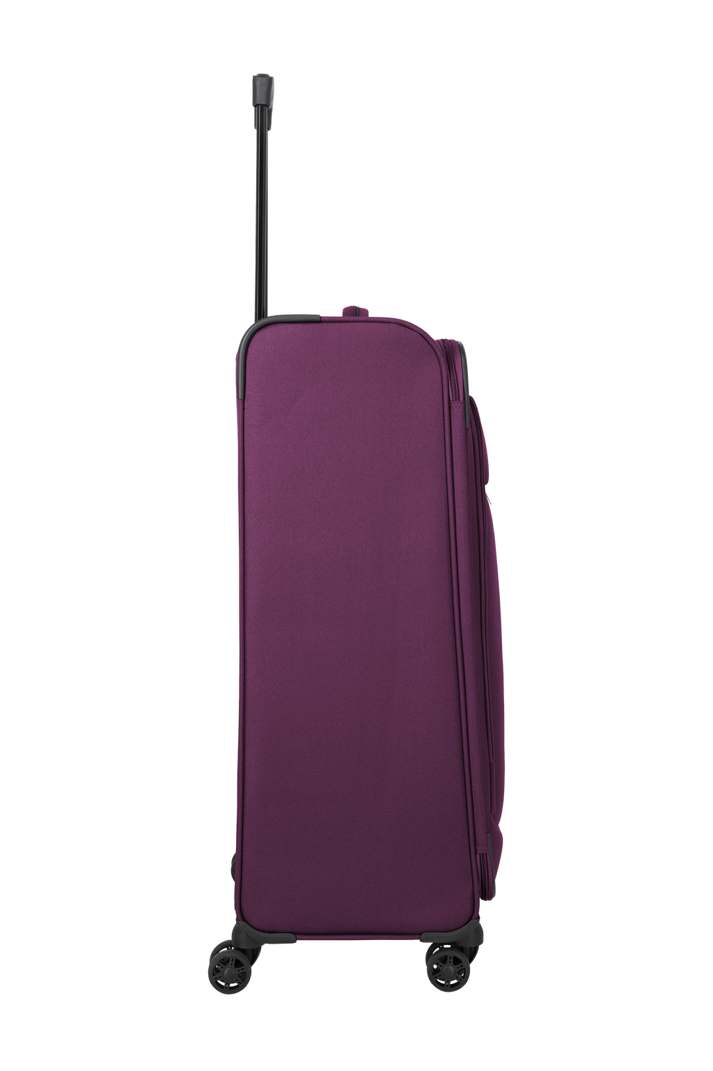 Travelite PRIEGO 4w Trolley L, Berry – Seitenansicht