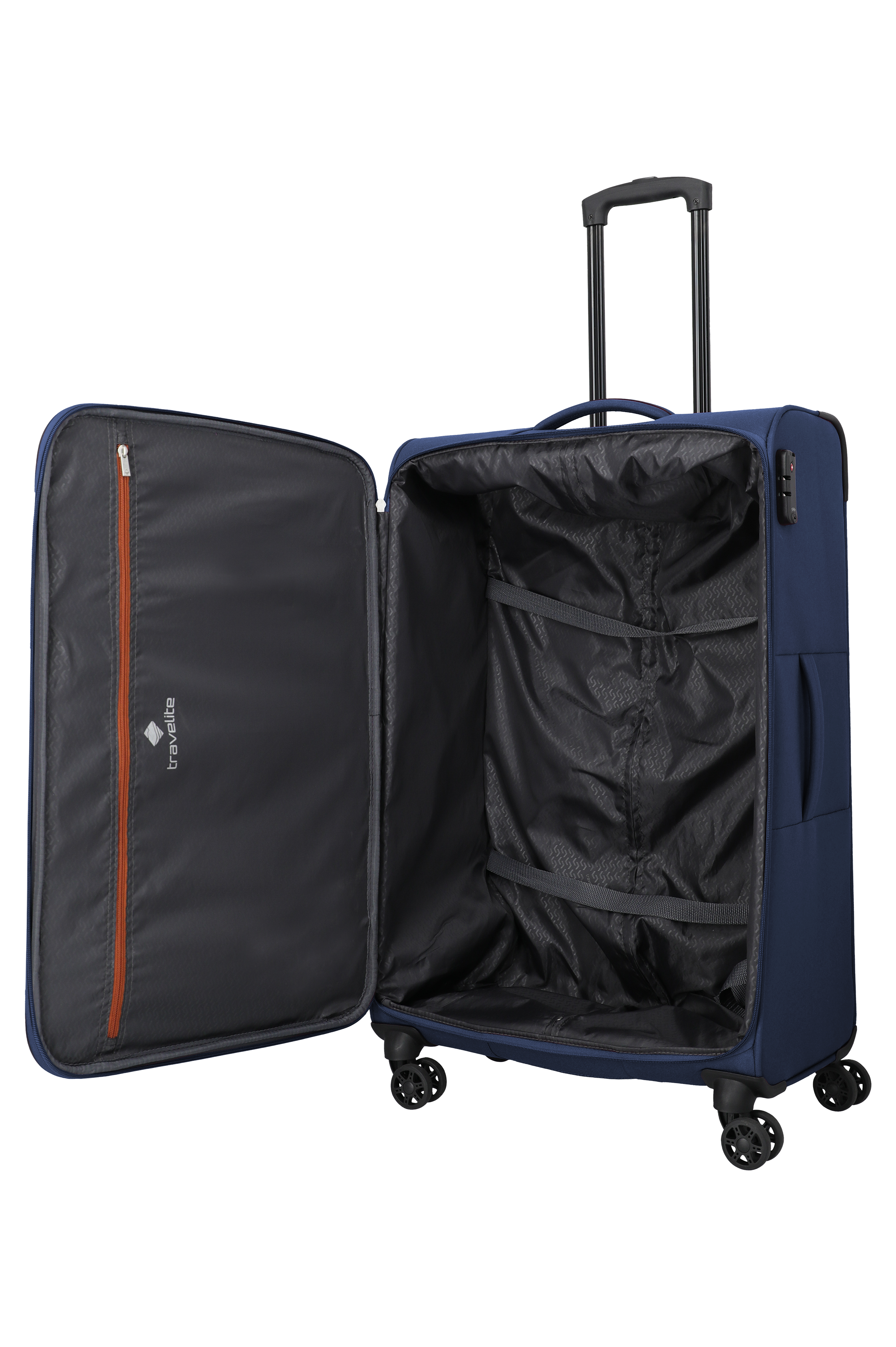 Travelite PRIEGO 4w Trolley L, Navy – Produktansicht 6