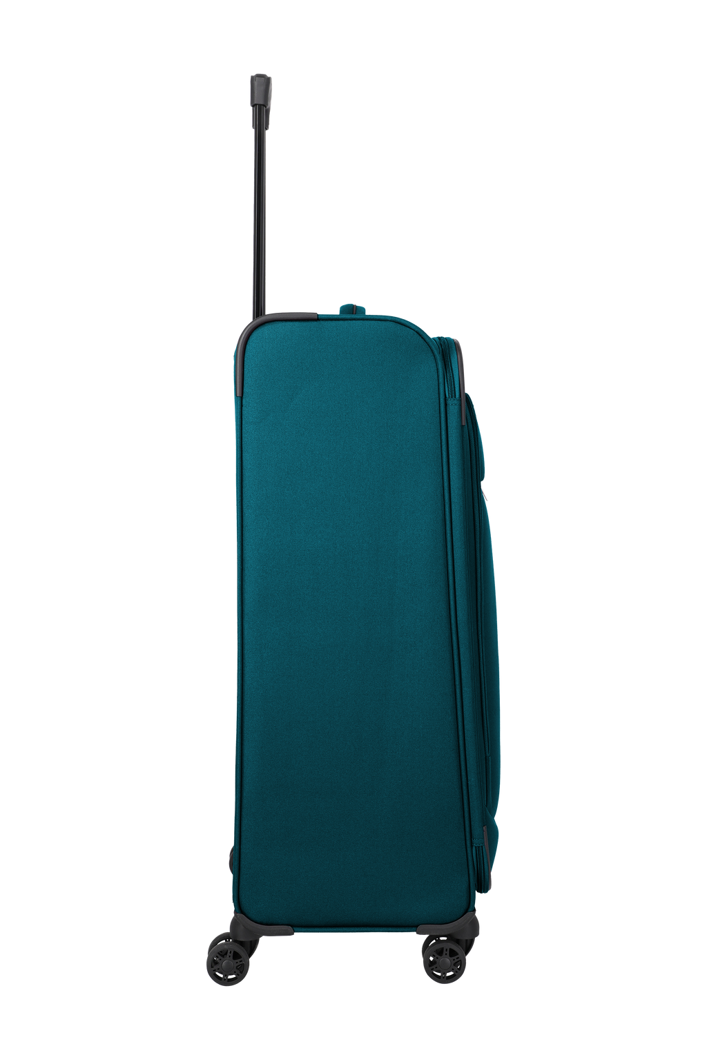 Travelite PRIEGO 4w Trolley L, Petrol – Seitenansicht