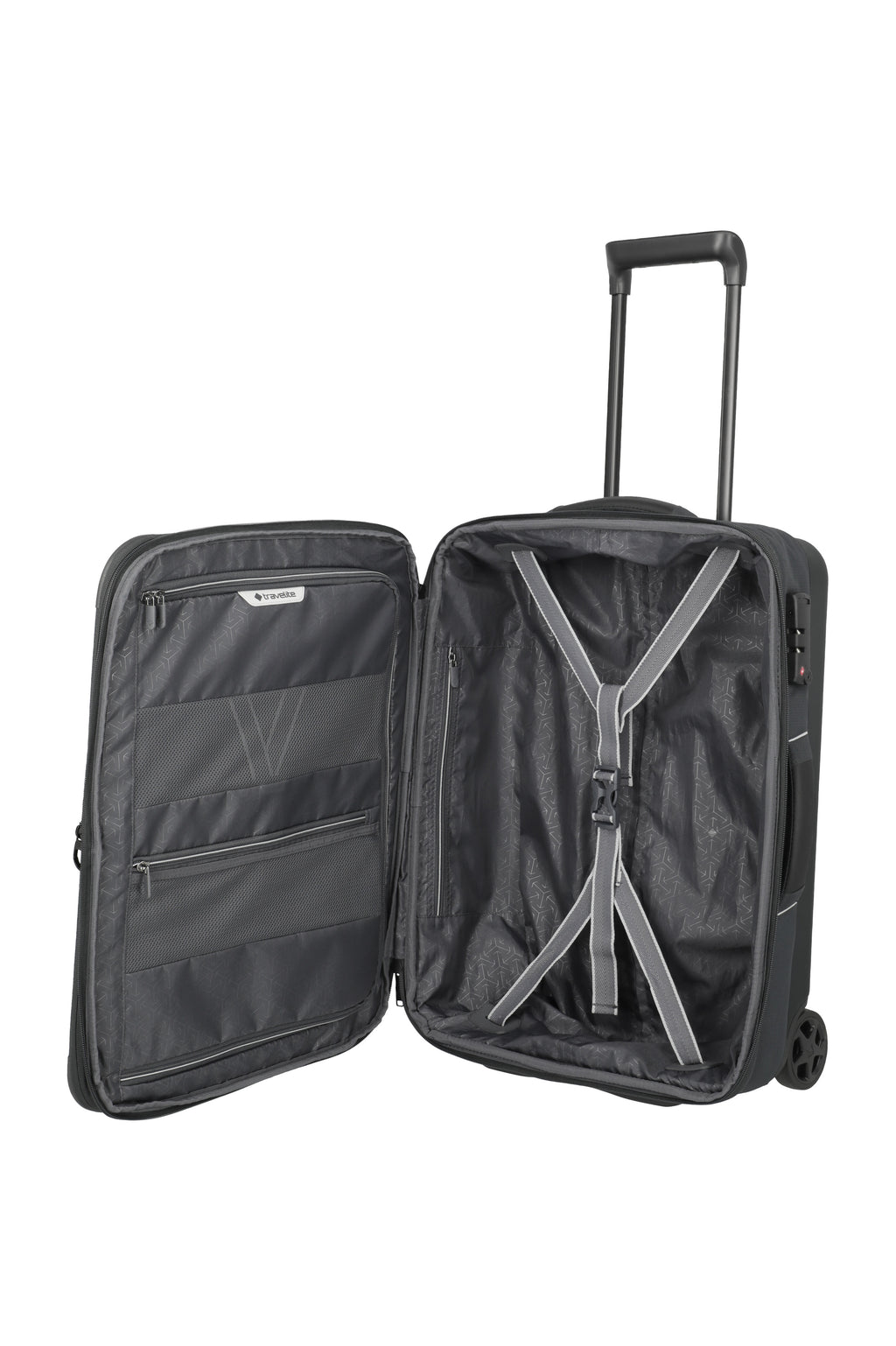 Travelite SKAII Hybrid-Trolley S Koffer in Grau – Ansicht 7