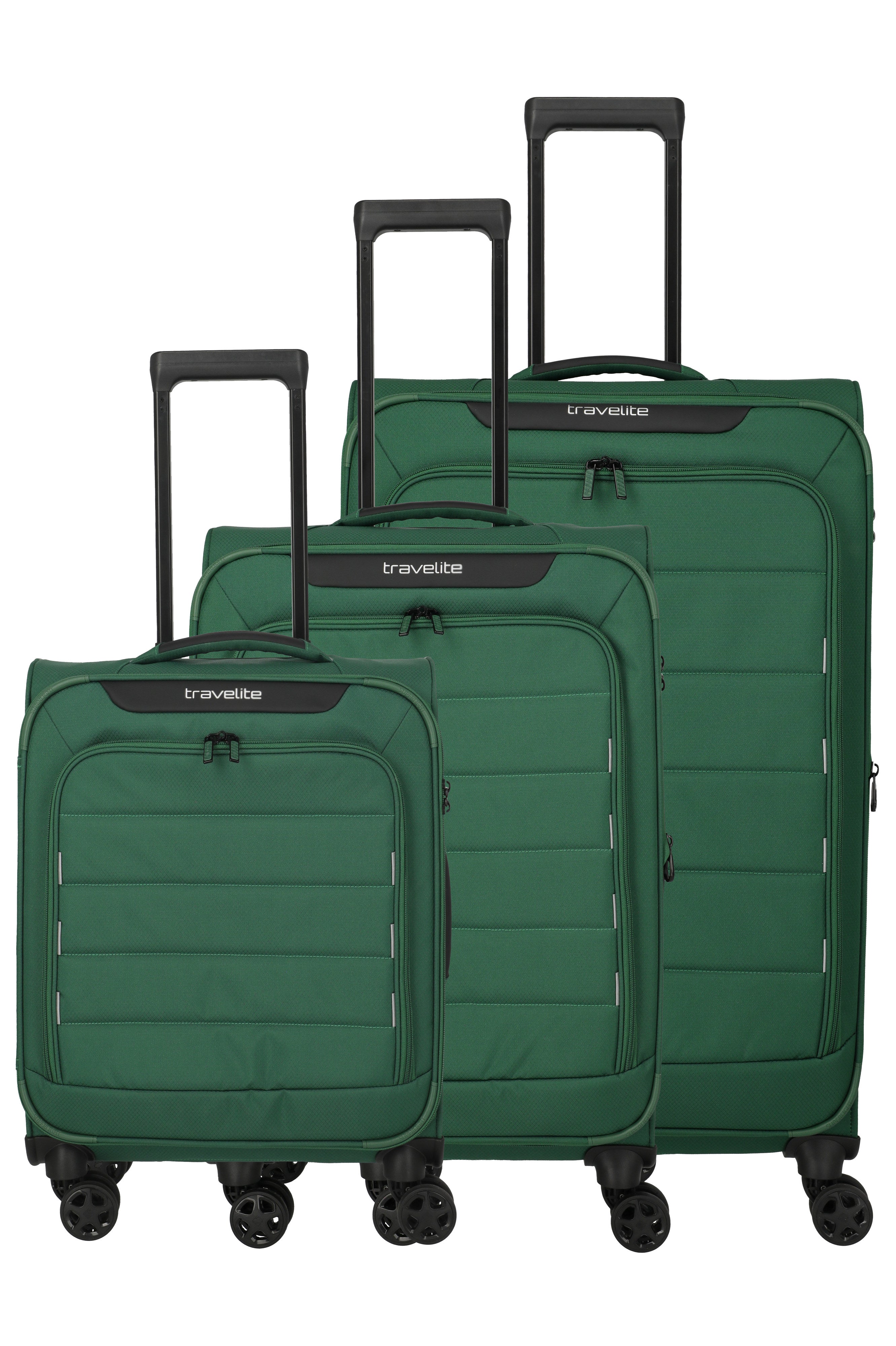 Travelite SKAII Koffer-Set L/M/S Koffer-Set in Grün