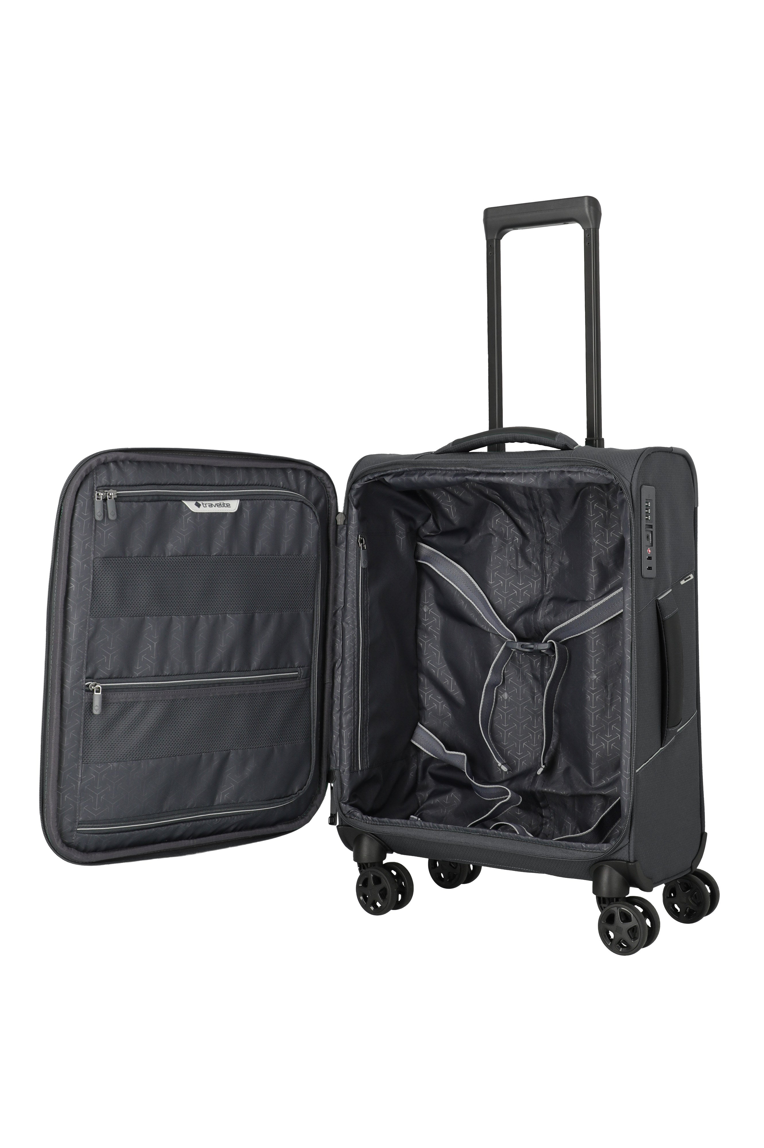Travelite SKAII Trolley S Koffer in Grau – Ansicht 6