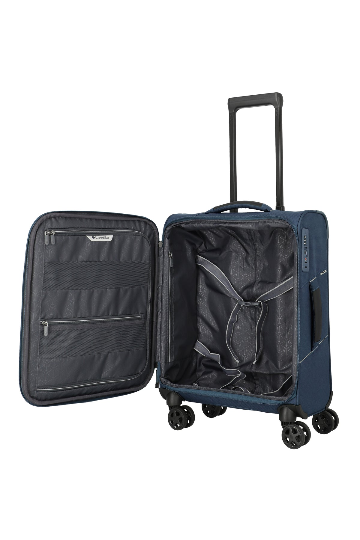 Travelite SKAII Trolley S Koffer in Blau – Ansicht 6