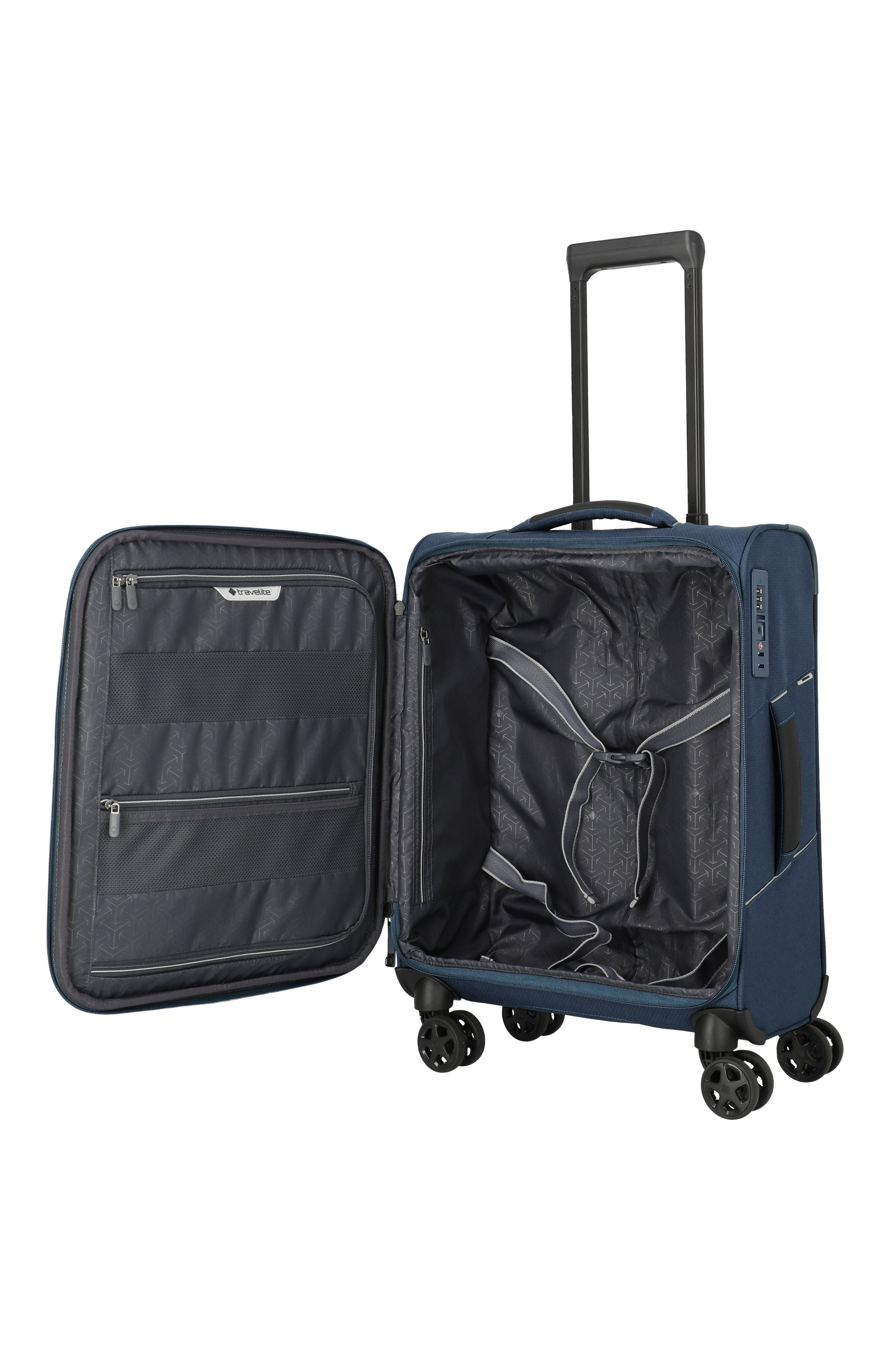 Travelite SKAII Trolley S Koffer in Blau – Ansicht 6