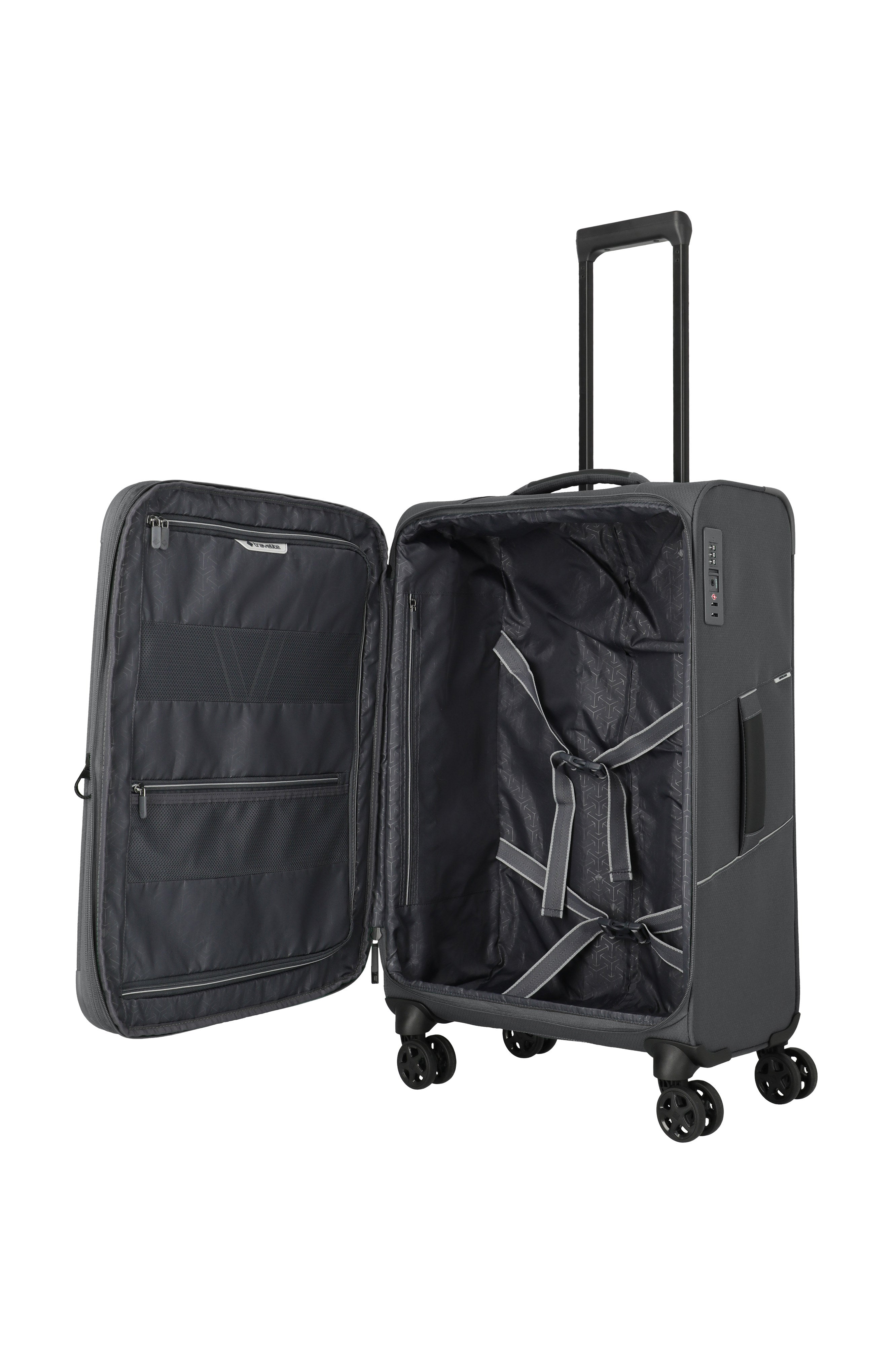 Travelite SKAII Trolley M erweiterbar Koffer in Grau – Ansicht 7
