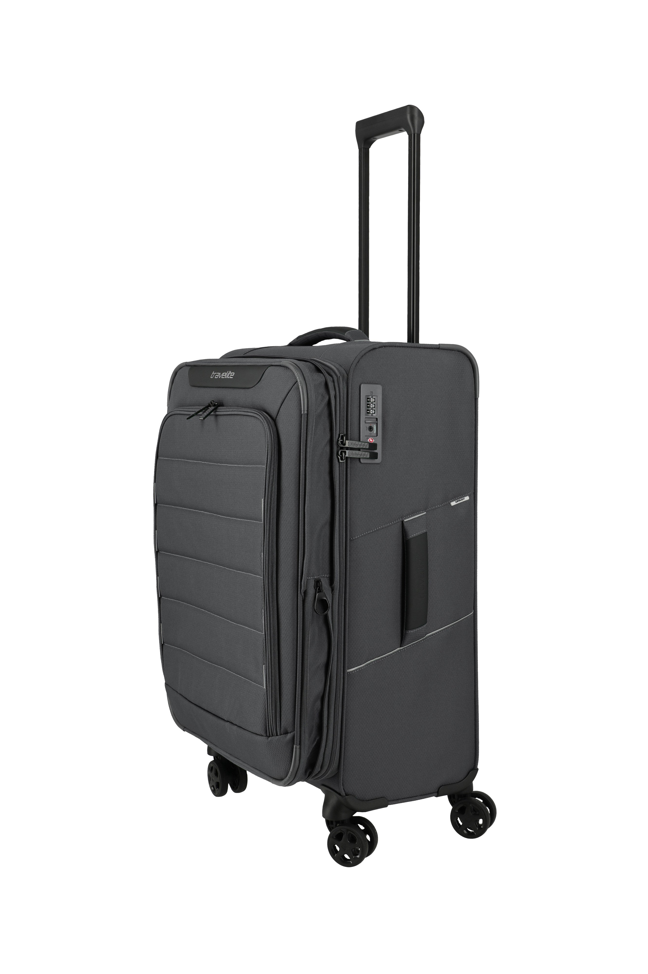 Travelite SKAII Trolley M erweiterbar Koffer in Grau