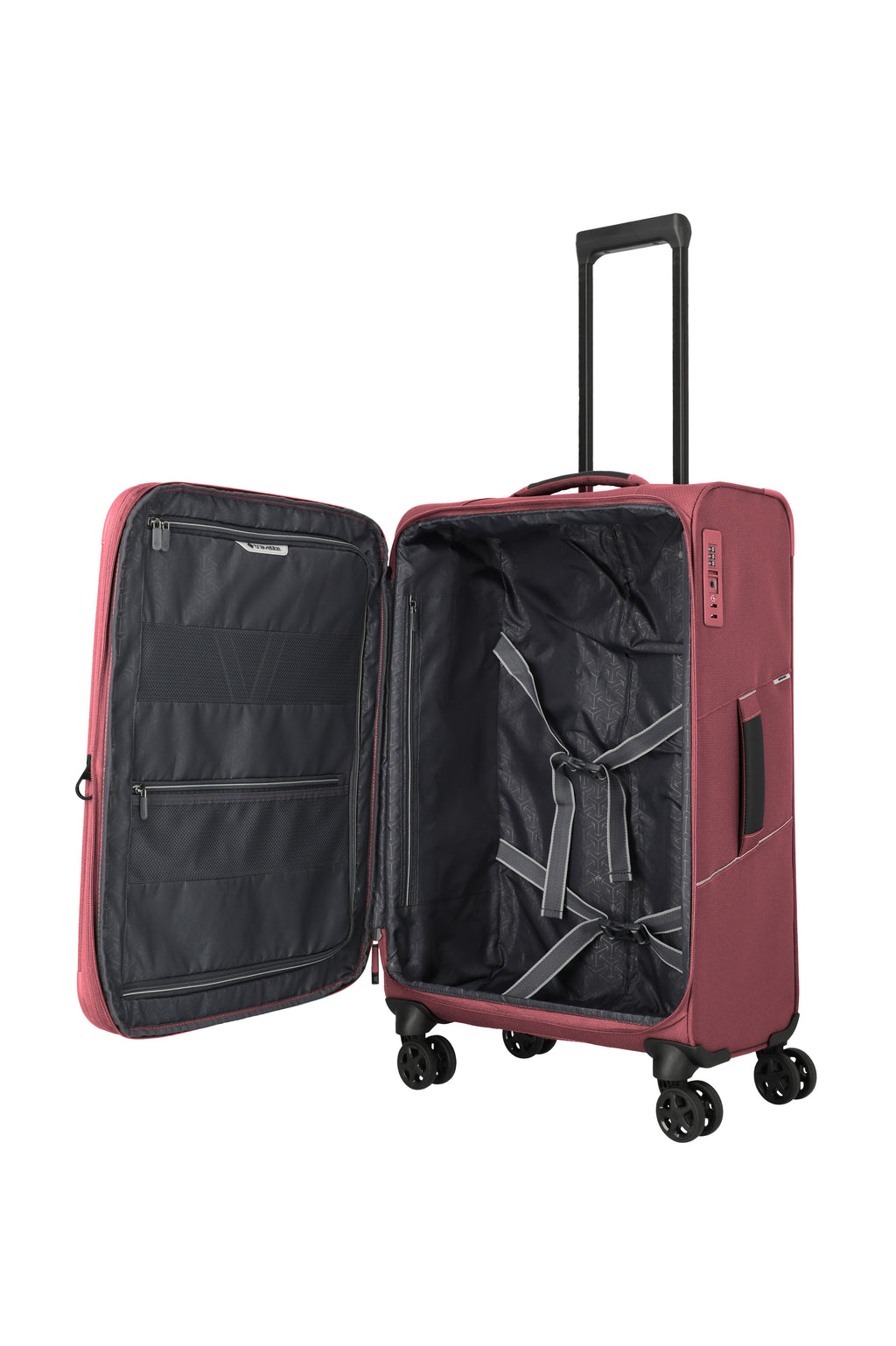 Travelite SKAII Trolley M erweiterbar Koffer in Rot – Ansicht 7