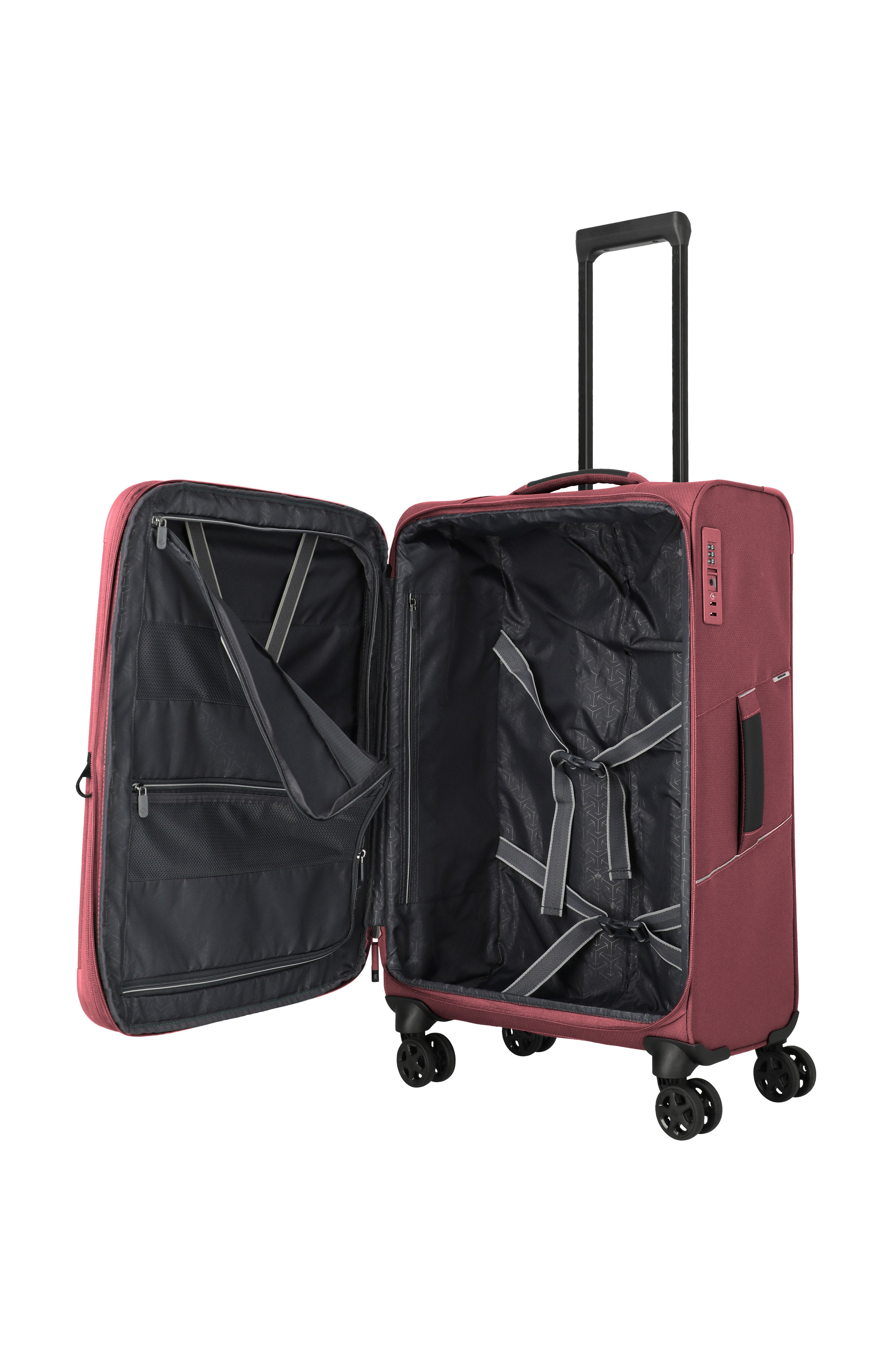 Travelite SKAII Trolley M erweiterbar Koffer in Rot – Ansicht 6