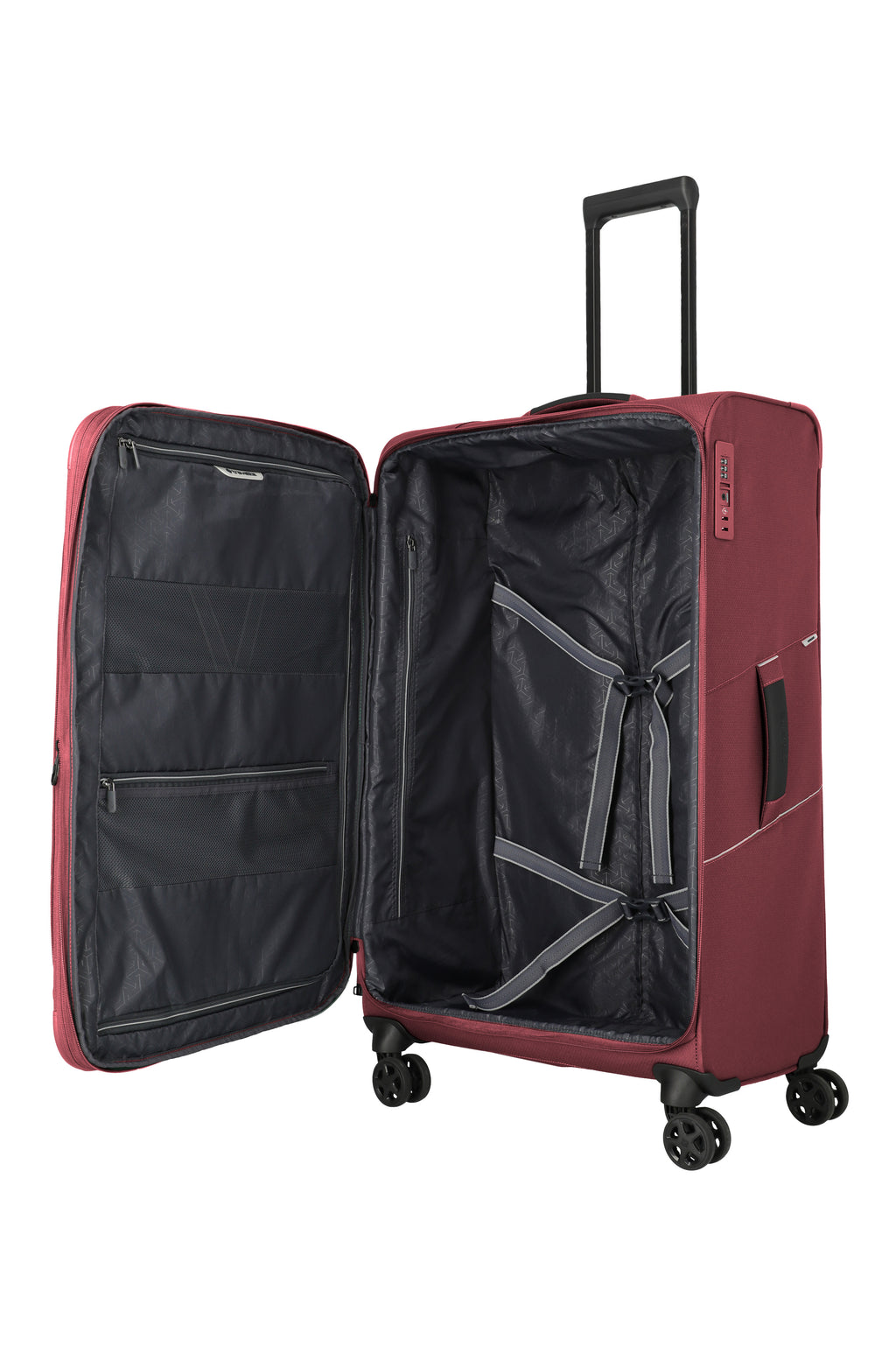 Travelite SKAII Trolley L erweiterbar Koffer in Rot – Ansicht 7