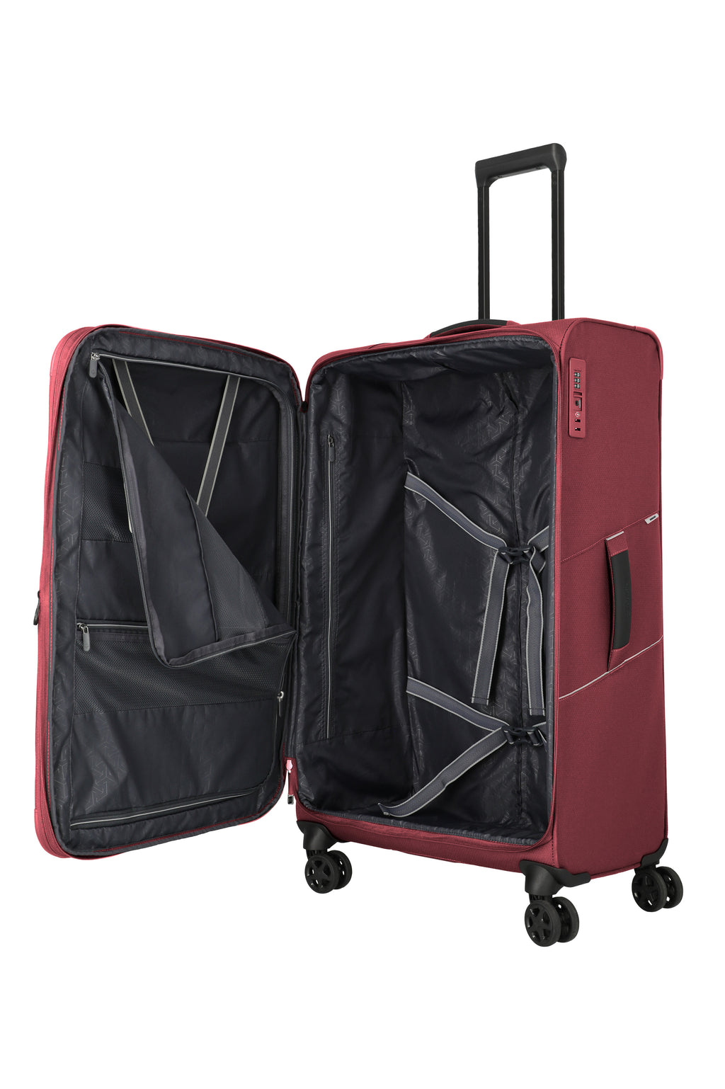 Travelite SKAII Trolley L erweiterbar Koffer in Rot – Ansicht 6