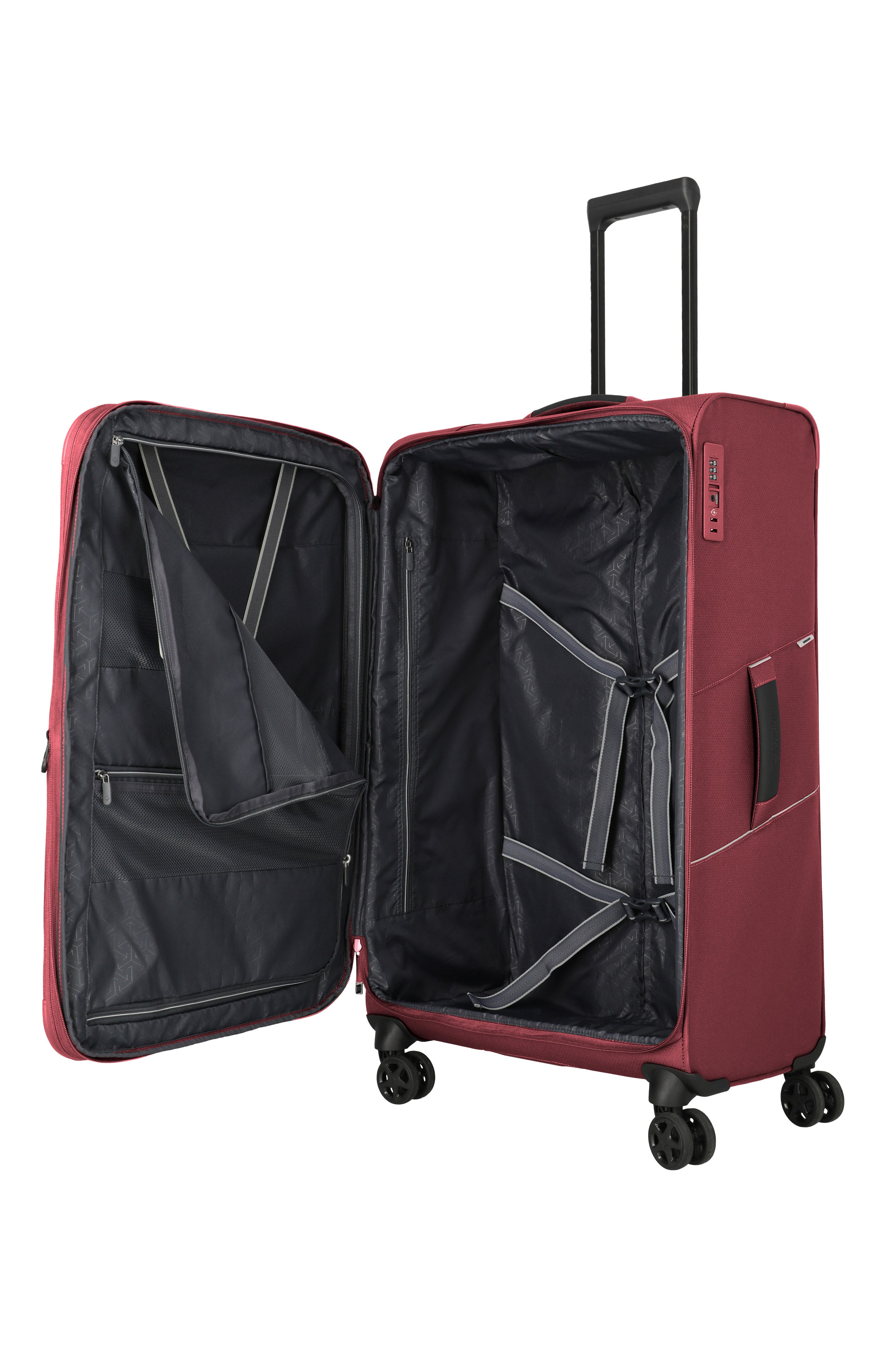 Travelite SKAII Trolley L erweiterbar Koffer in Rot – Ansicht 6