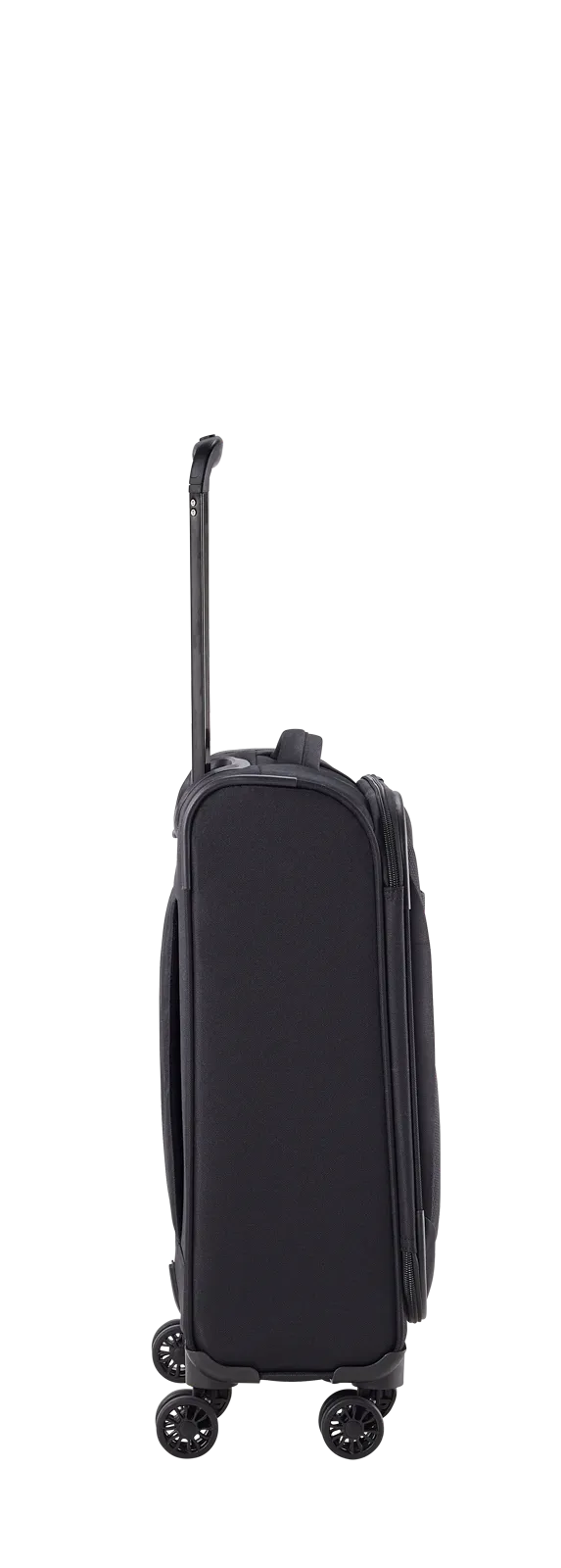 Travelite CHIOS 3-tlg. Koffer-Set S/M/L, Schwarz – Koffer S – linke Seitenansicht