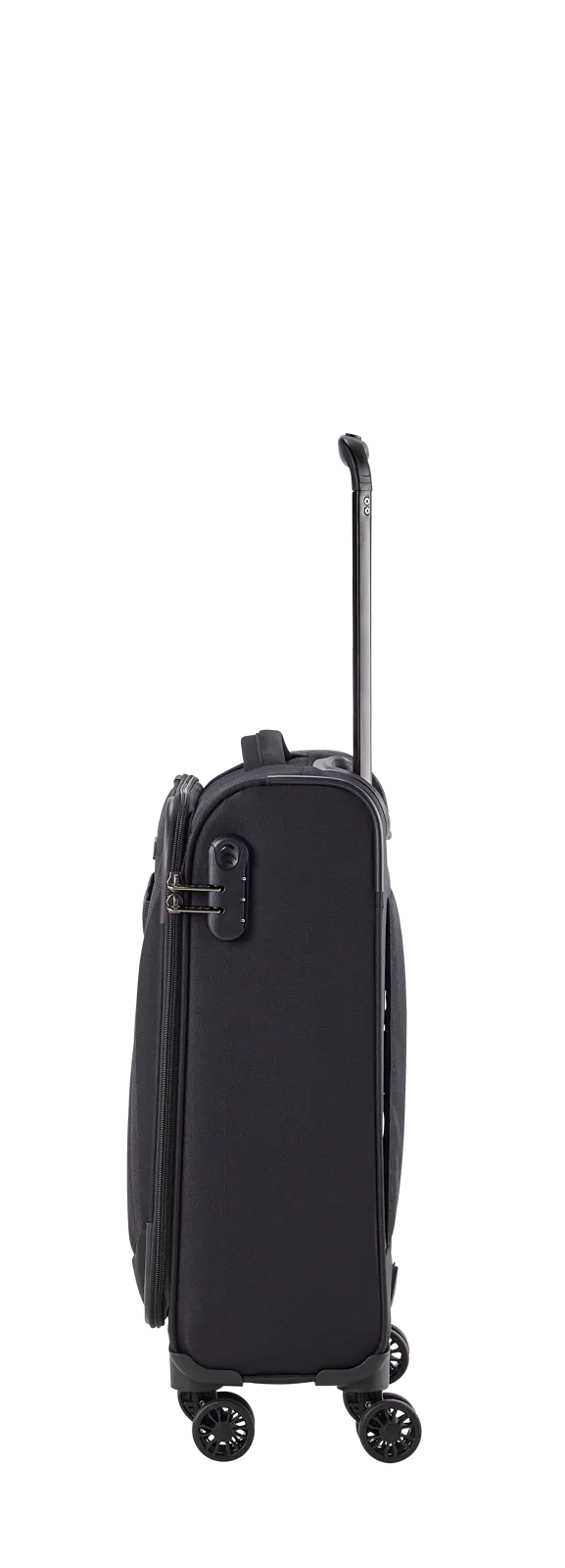Travelite CHIOS 3-tlg. Koffer-Set S/M/L, Schwarz – Koffer S – rechte Seitenansicht