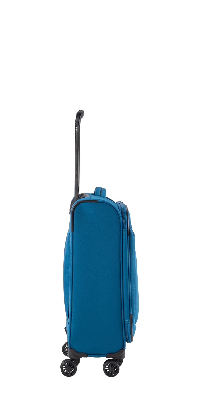 Travelite CHIOS 4w Trolley S, Petrol – linke Seitenansicht
