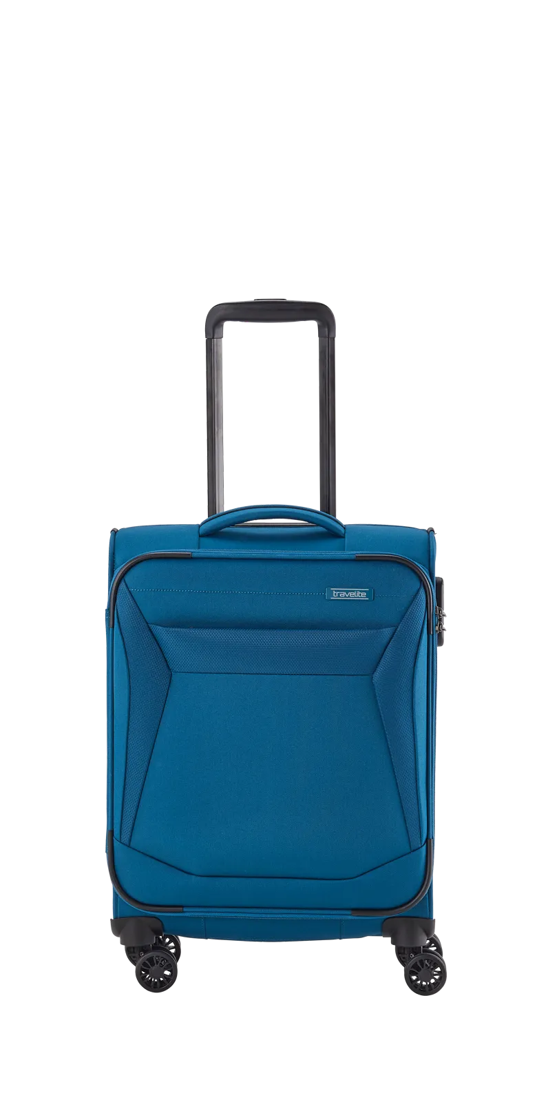 Travelite CHIOS 3-tlg. Koffer-Set S/M/L, Petrol – Koffer S – Frontansicht