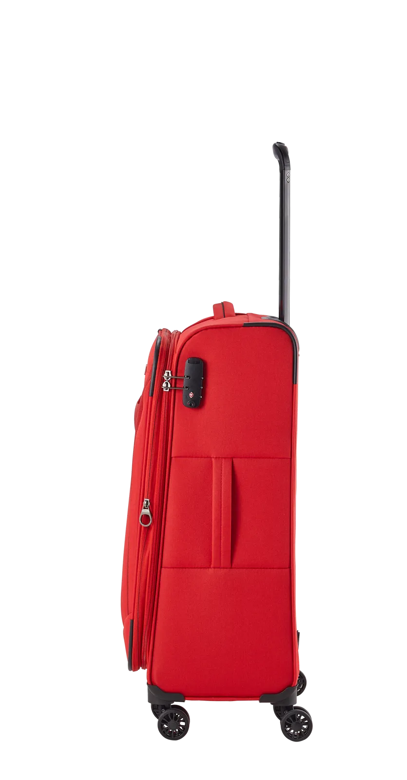 Travelite CHIOS 4w Trolley M erw., Rot – rechte Seitenansicht