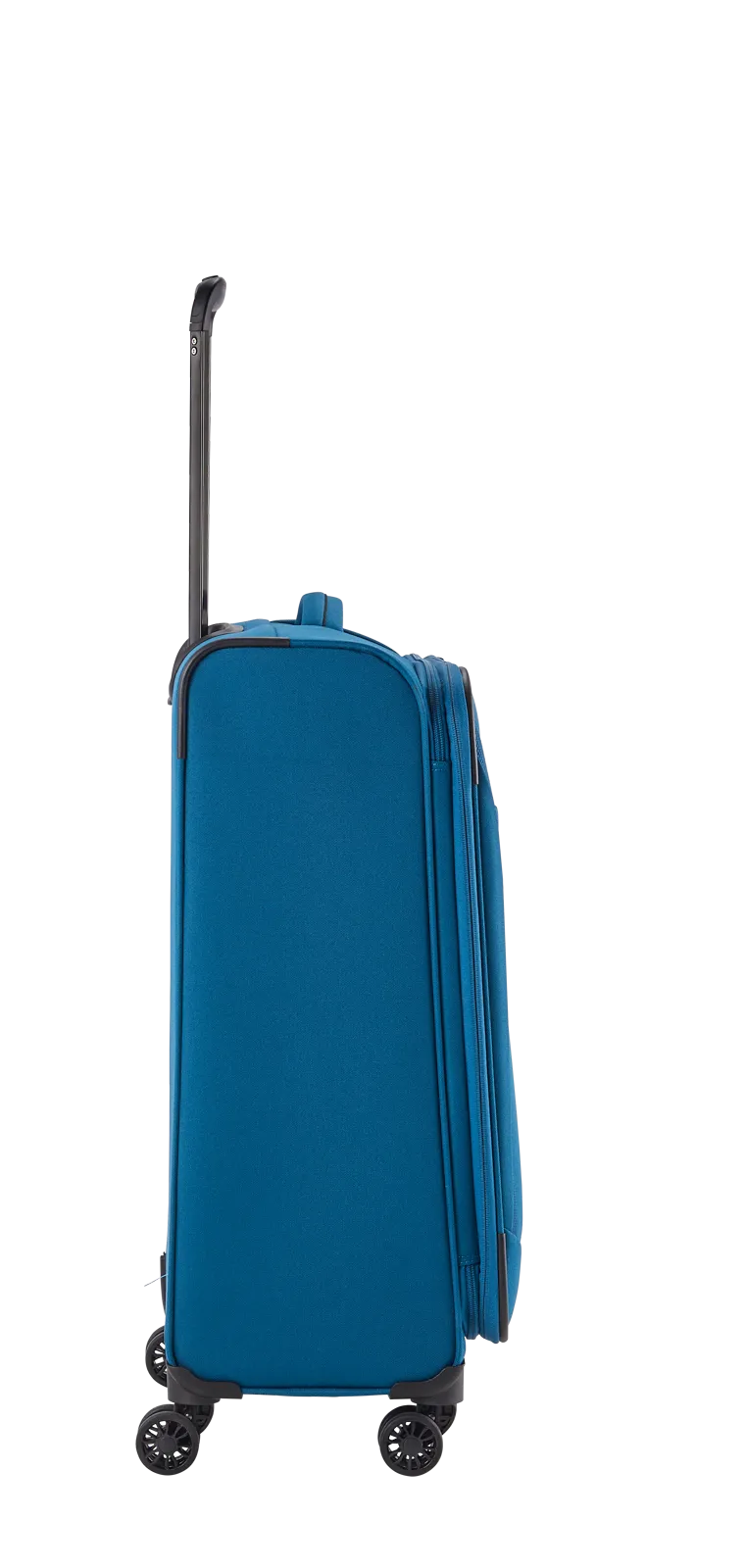Travelite CHIOS 3-tlg. Koffer-Set S/M/L, Petrol – Koffer M – linke Seitenansicht