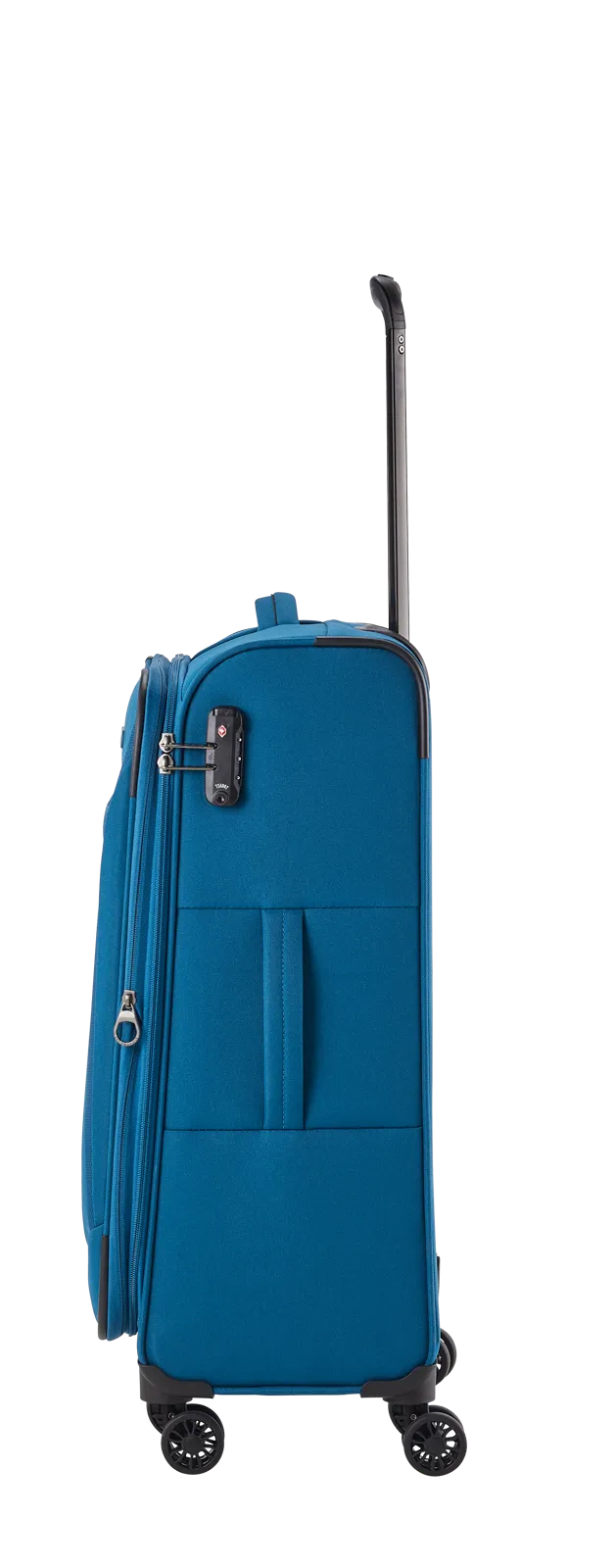Travelite CHIOS 3-tlg. Koffer-Set S/M/L, Petrol – Koffer M – rechte Seitenansicht
