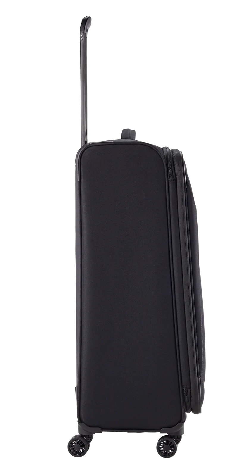 Travelite CHIOS 3-tlg. Koffer-Set S/M/L, Schwarz – Koffer L – linke Seitenansicht