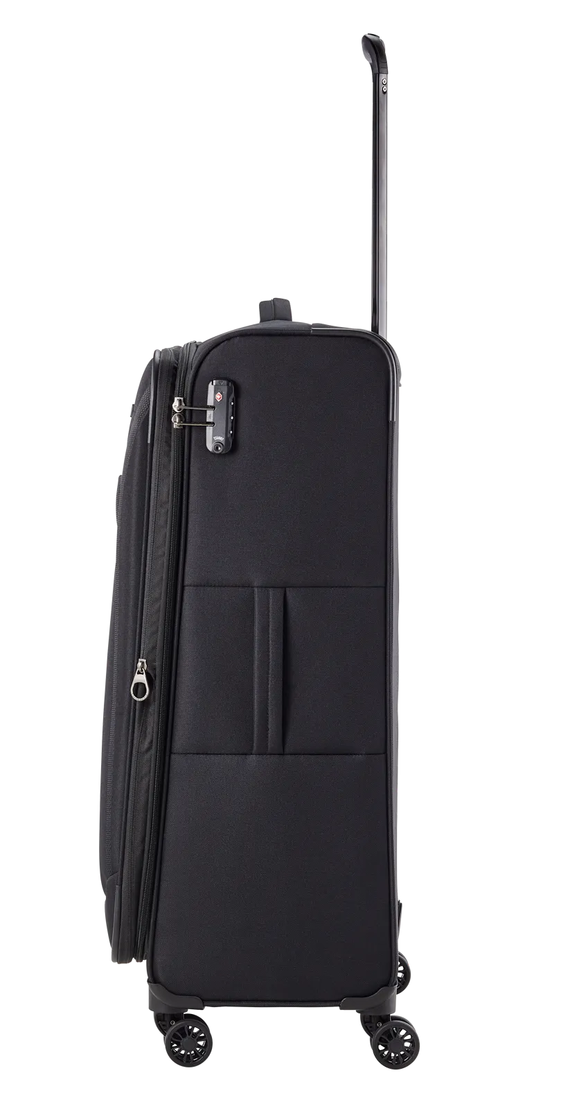 Travelite CHIOS 4w Trolley L erw., Schwarz – rechte Seitenansicht