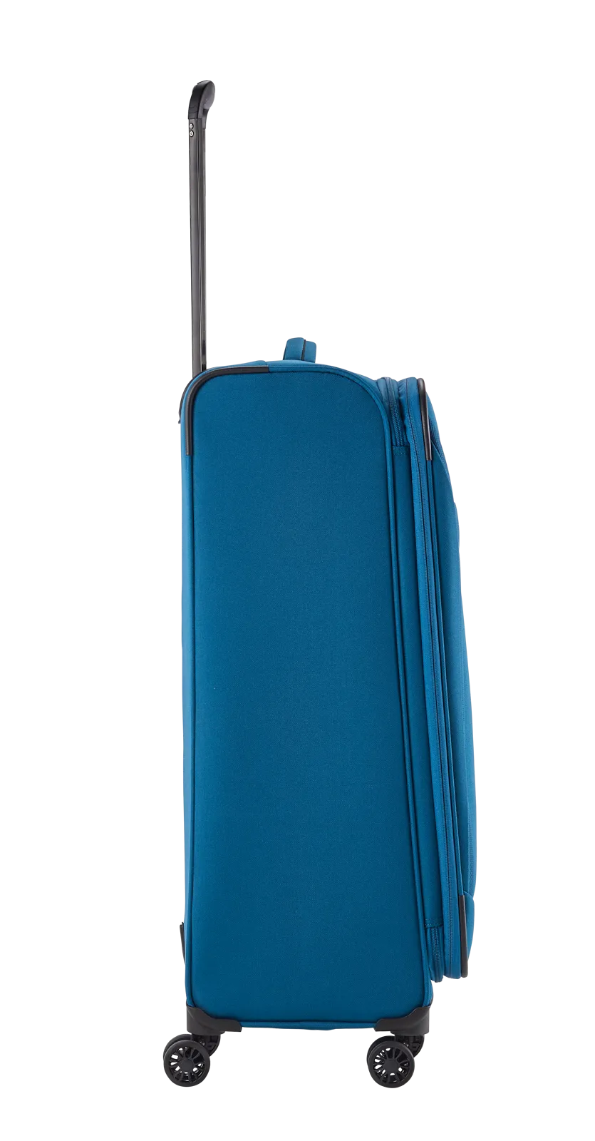 Travelite CHIOS 4w Trolley L erw., Petrol – linke Seitenansicht