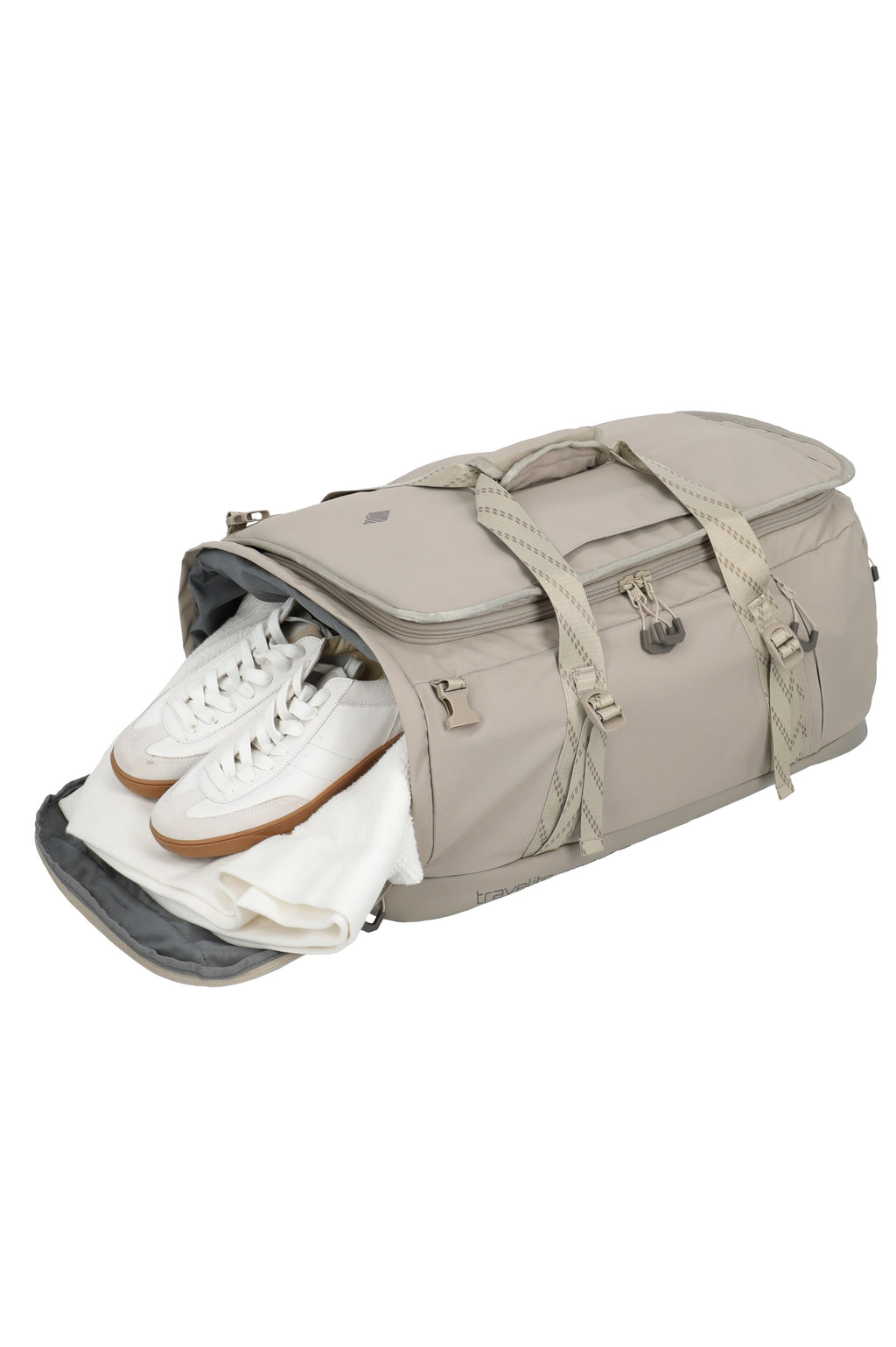 travelite Venture Line Duffle L Reisetasche in Sand – Ansicht 11