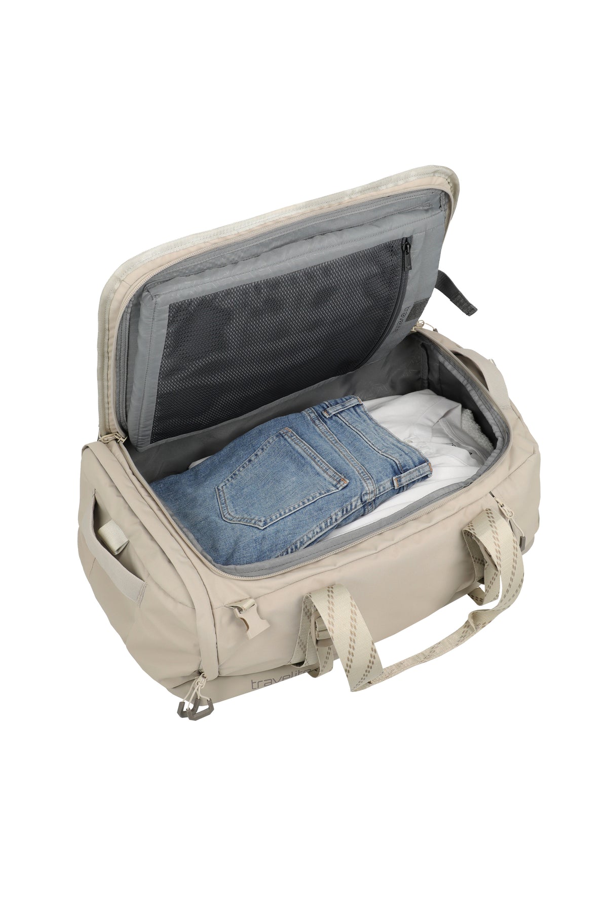 travelite Venture Line Duffle M Reisetasche in Sand – Ansicht 11