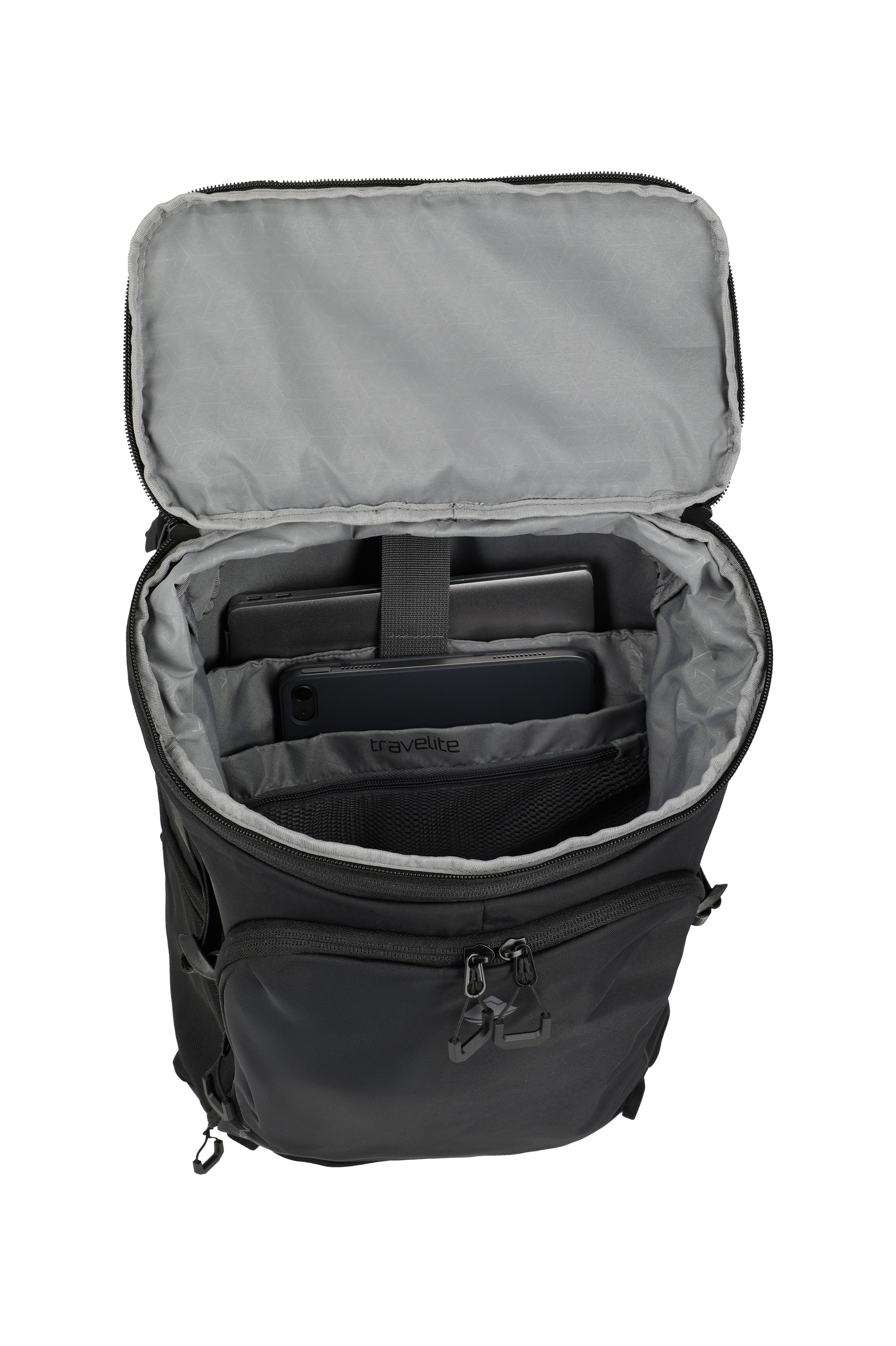 travelite Venture Line Backpack XL Rucksack in Black – Ansicht 10
