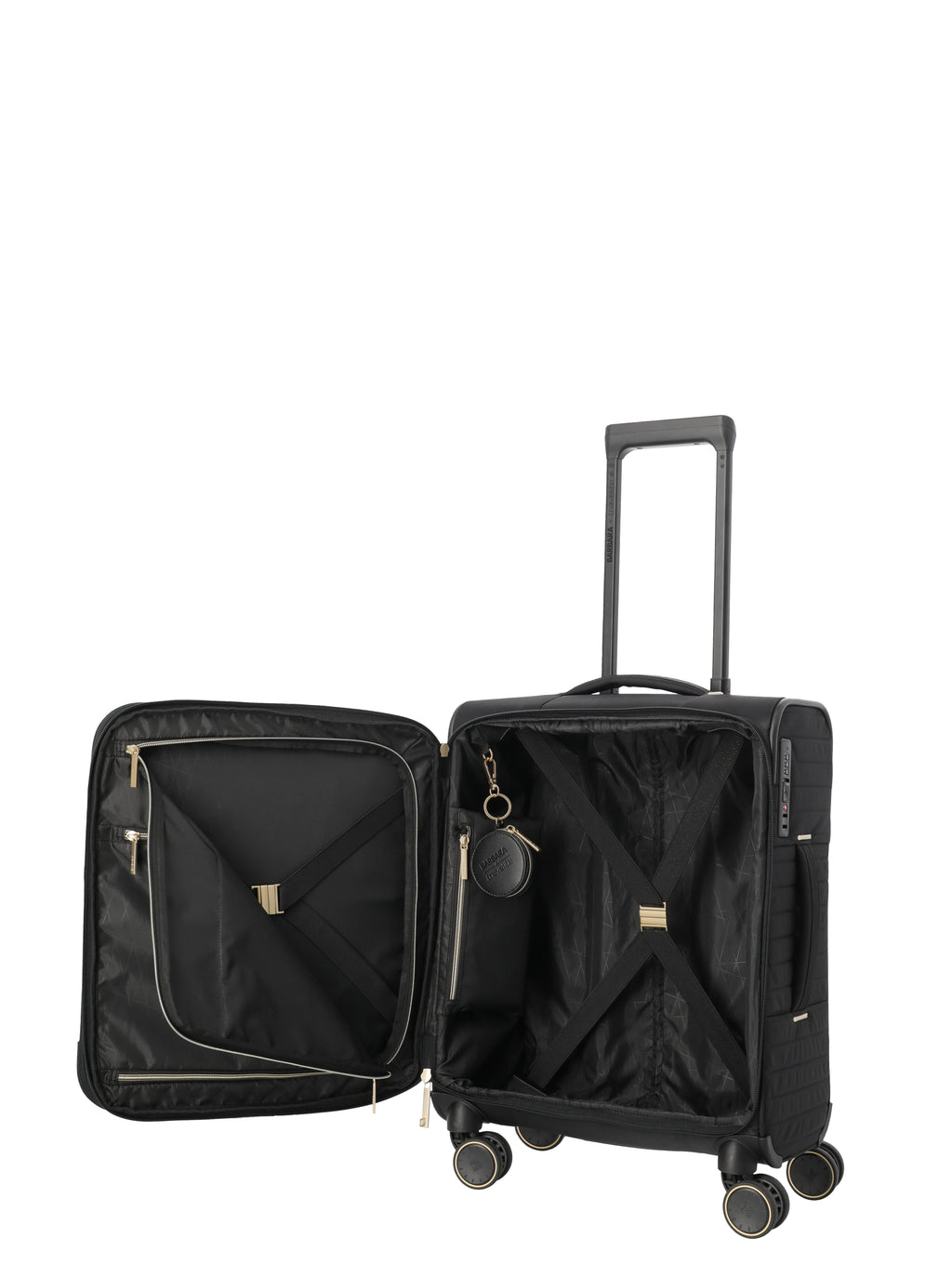 Travelite BARBARA STEPP 4w Trolley S erw., Schwarz