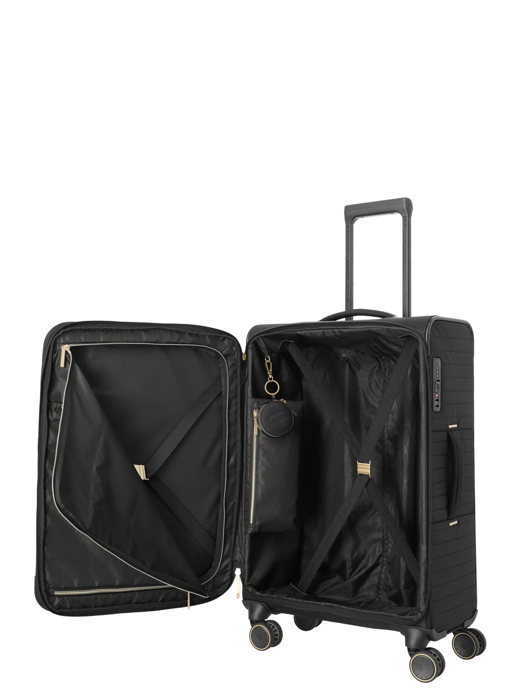 Travelite BARBARA STEPP 4w Trolley M erw., Schwarz