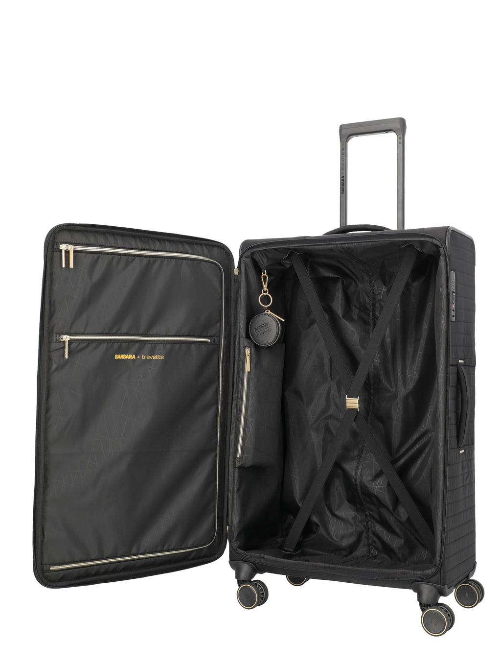 Travelite BARBARA STEPP 4w Trolley L, Schwarz