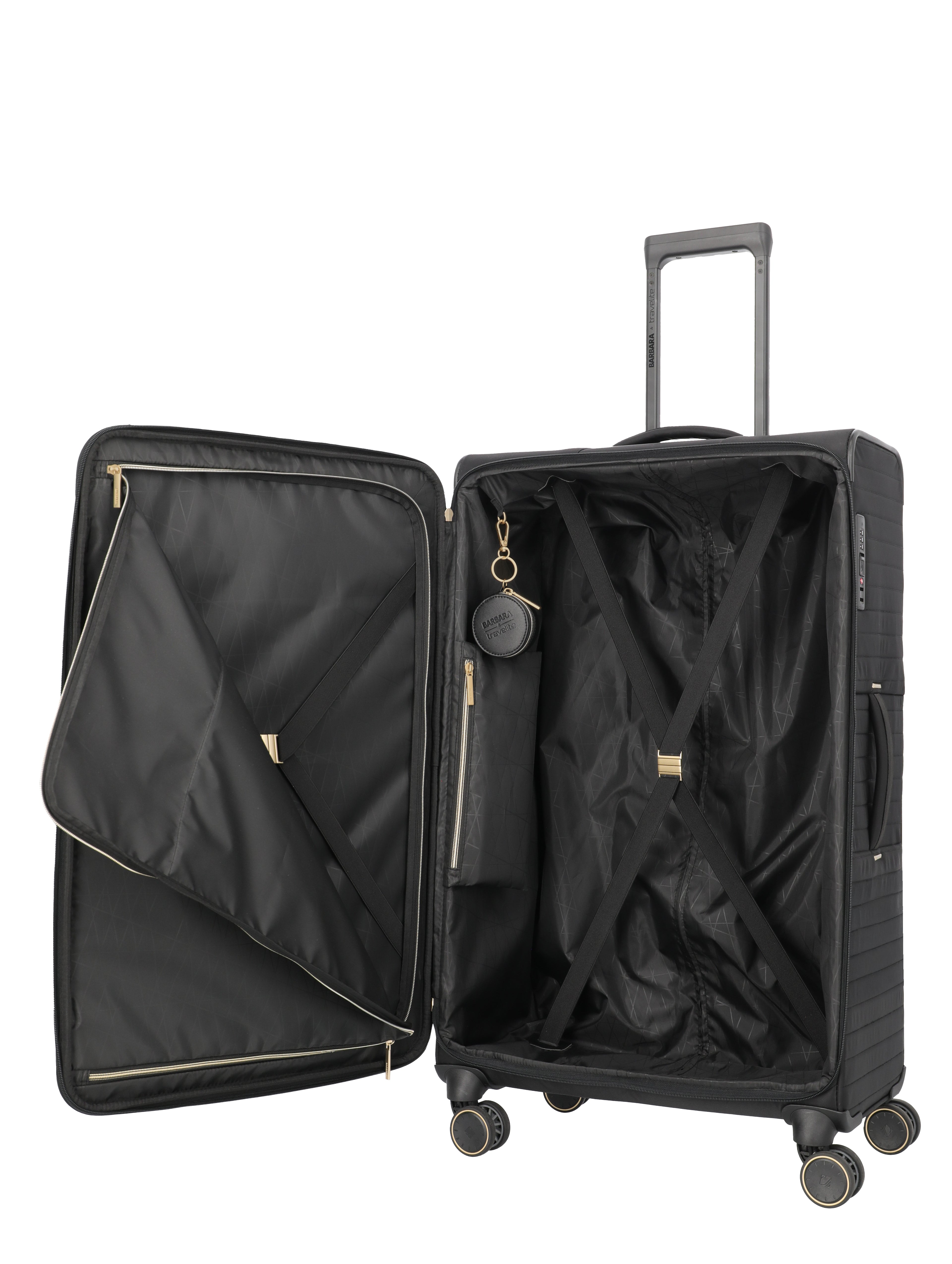 Travelite BARBARA STEPP 4w Trolley L, Schwarz