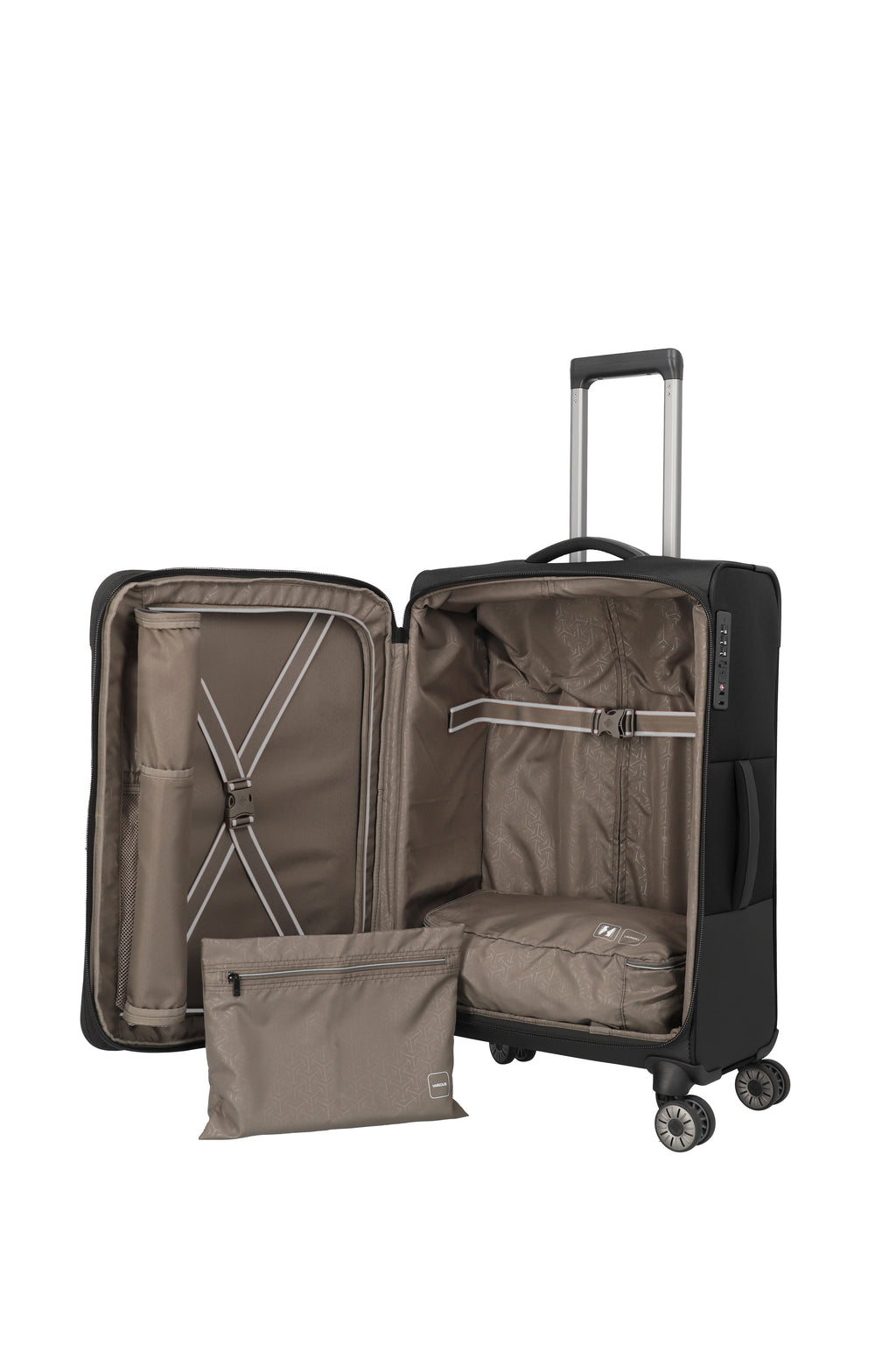 Travelite CROSSLITE 4w Trolley M erw., Schwarz