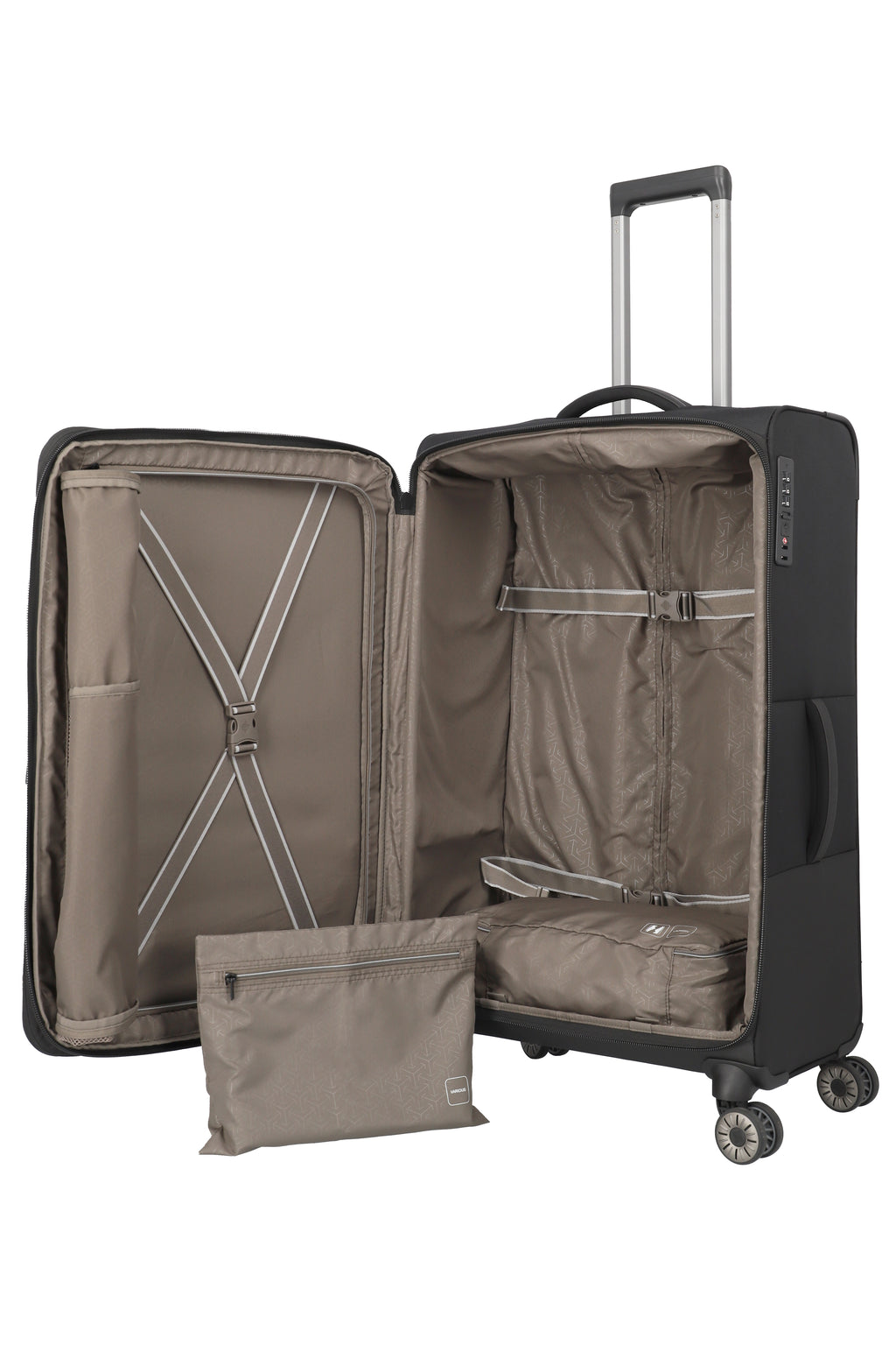 Travelite CROSSLITE 4w Trolley L erw. L, Schwarz