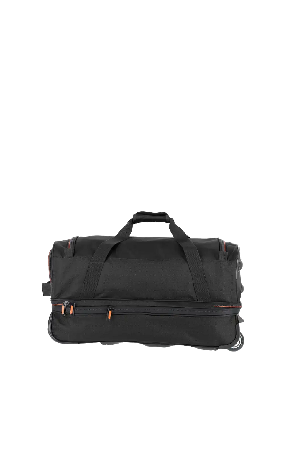 Travelite BASICS Rollenreisetasche erw. S erw., Schwarz – Rückansicht