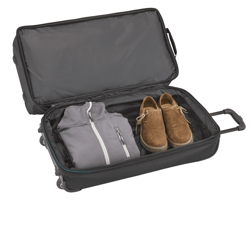 Travelite BASICS Rollenreisetasche erw. S erw., Schwarz – Innenansicht