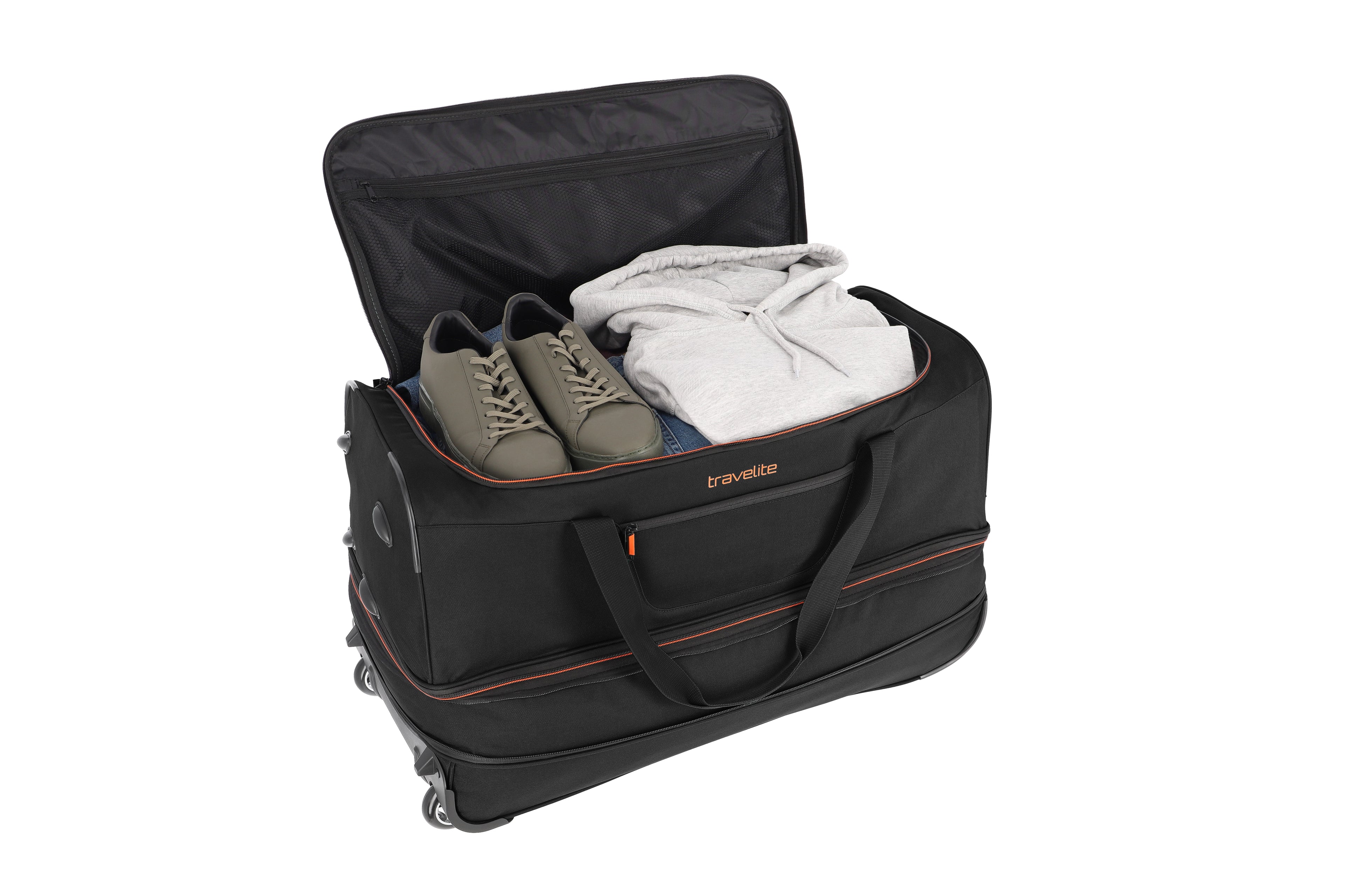 Travelite BASICS Rollenreisetasche erw. L erw., Schwarz