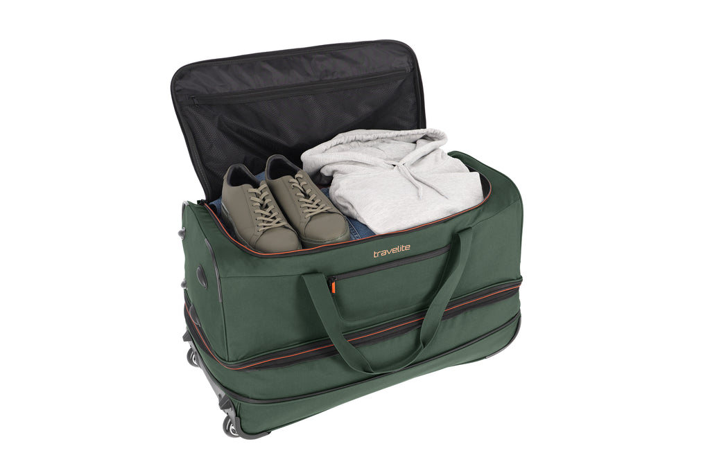 Travelite BASICS Rollenreisetasche erw. L erw., Dunkelgrün