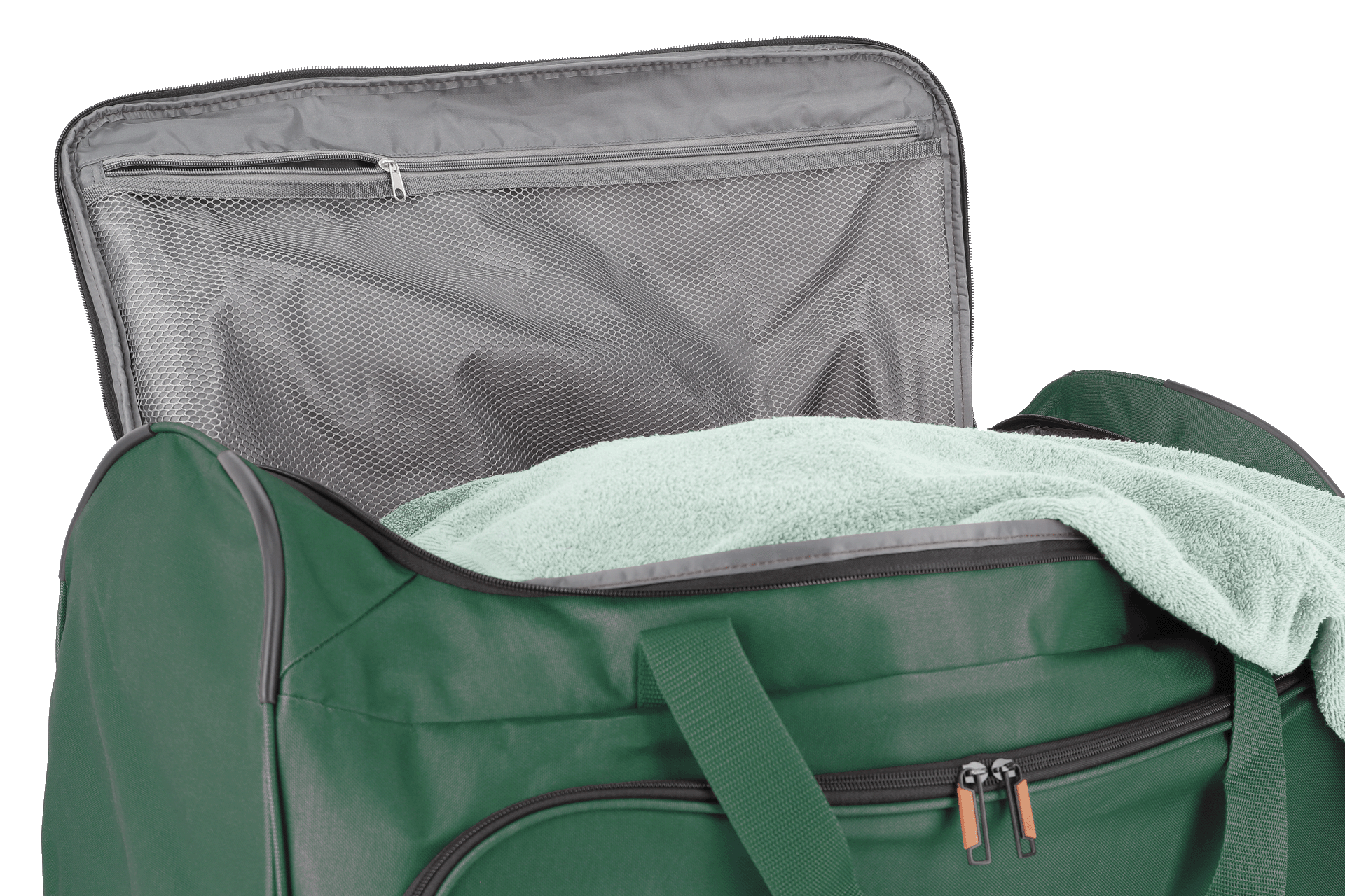 Travelite BASICS FRESH Rollenreisetasche, Dunkelgrün – Produktansicht 7