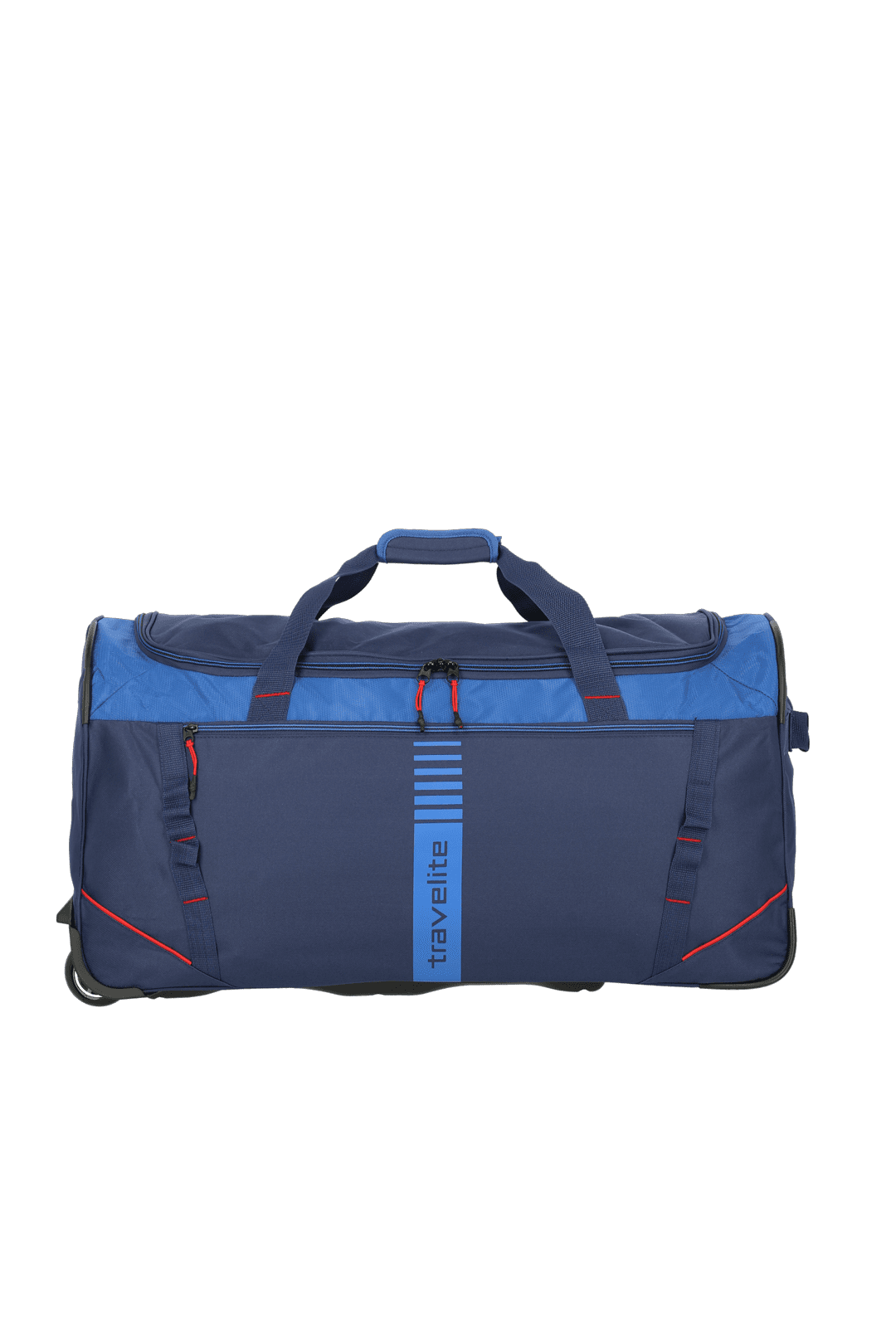 Travelite BASICS ACTIVE Rollenreisetasche, Marine/Rot – Produktansicht 6