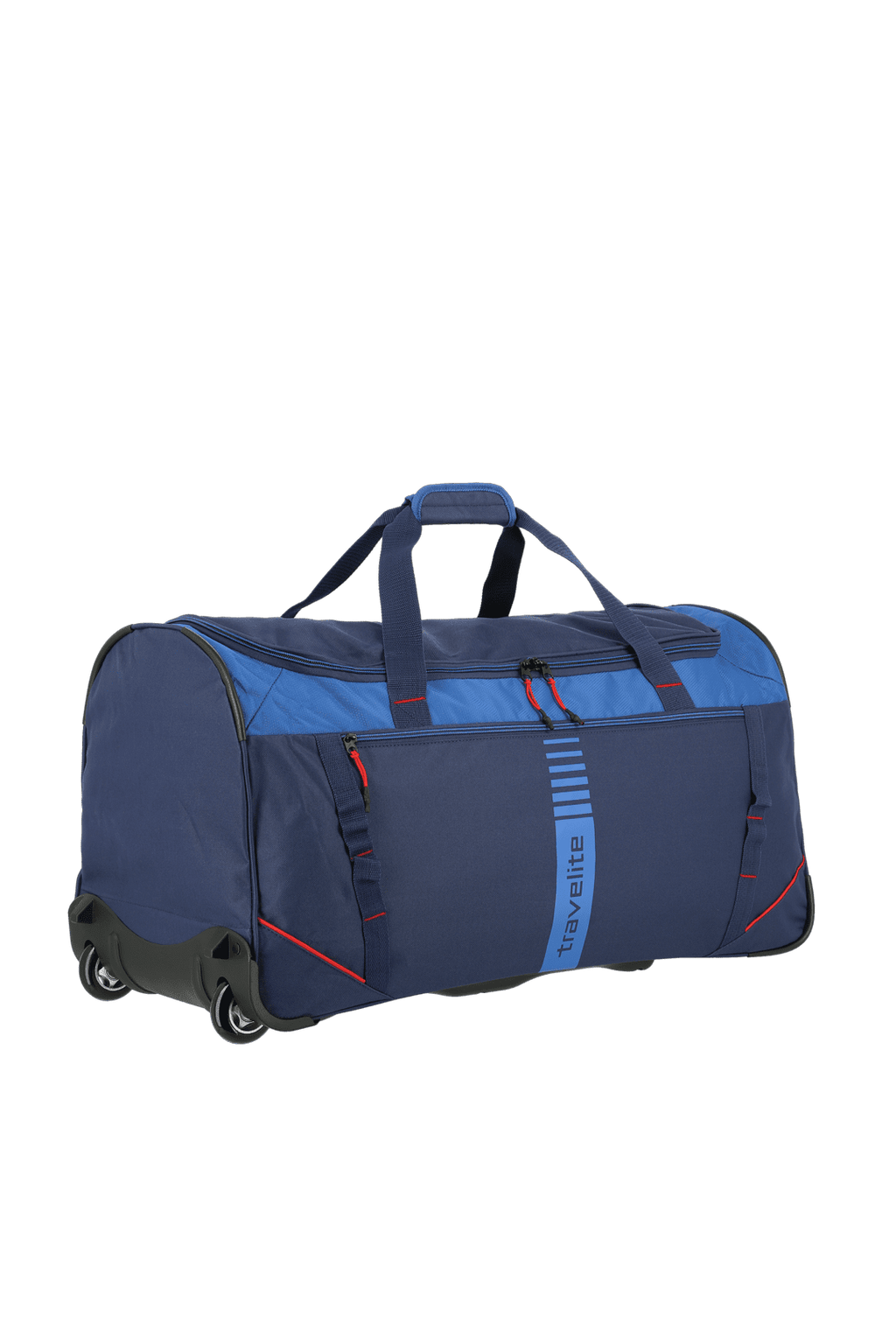 Travelite BASICS ACTIVE Rollenreisetasche, Marine/Rot – Produktansicht 9