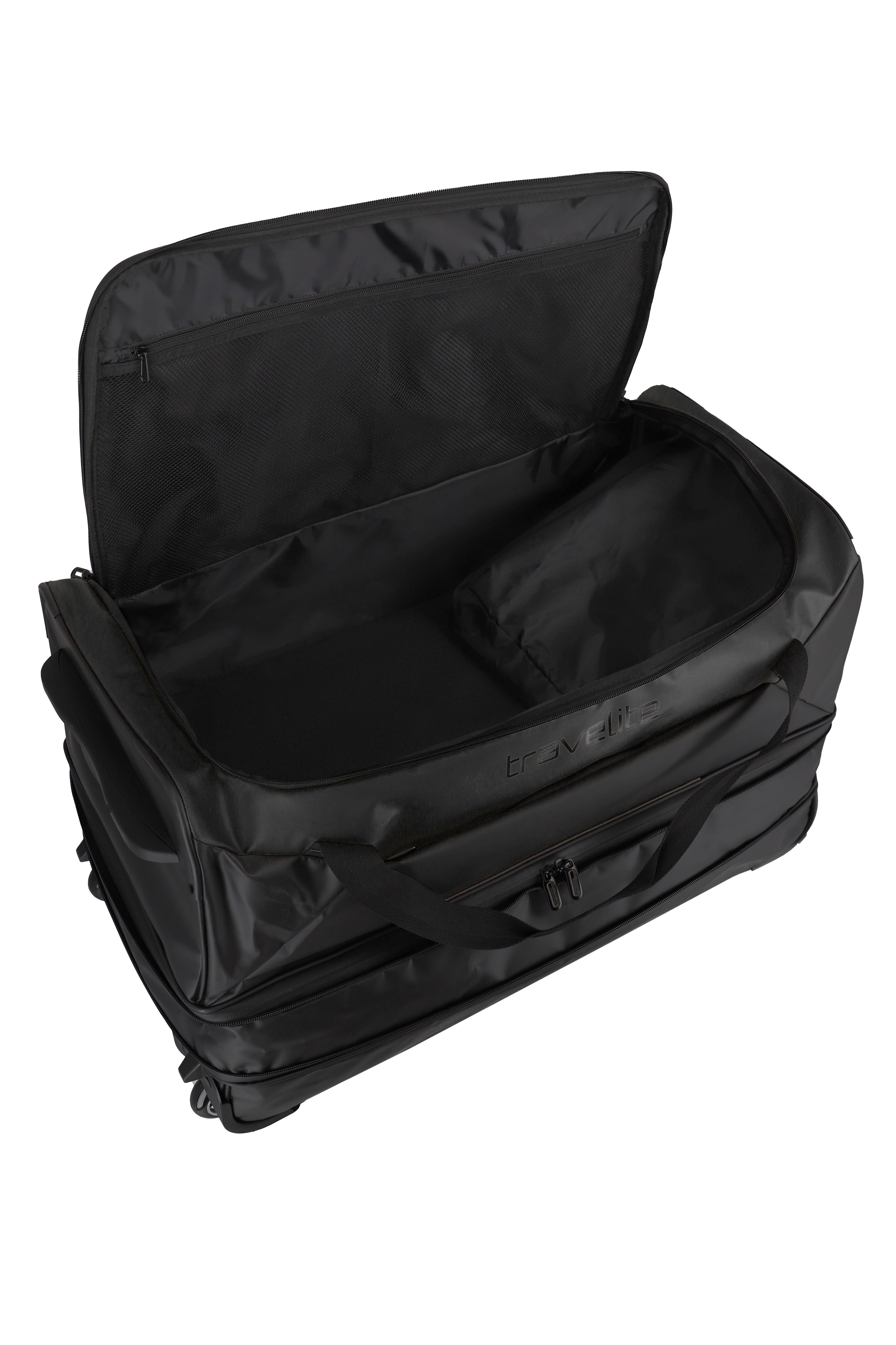 Travelite BASICS Rollenreisetasche L erw. Plane, Schwarz