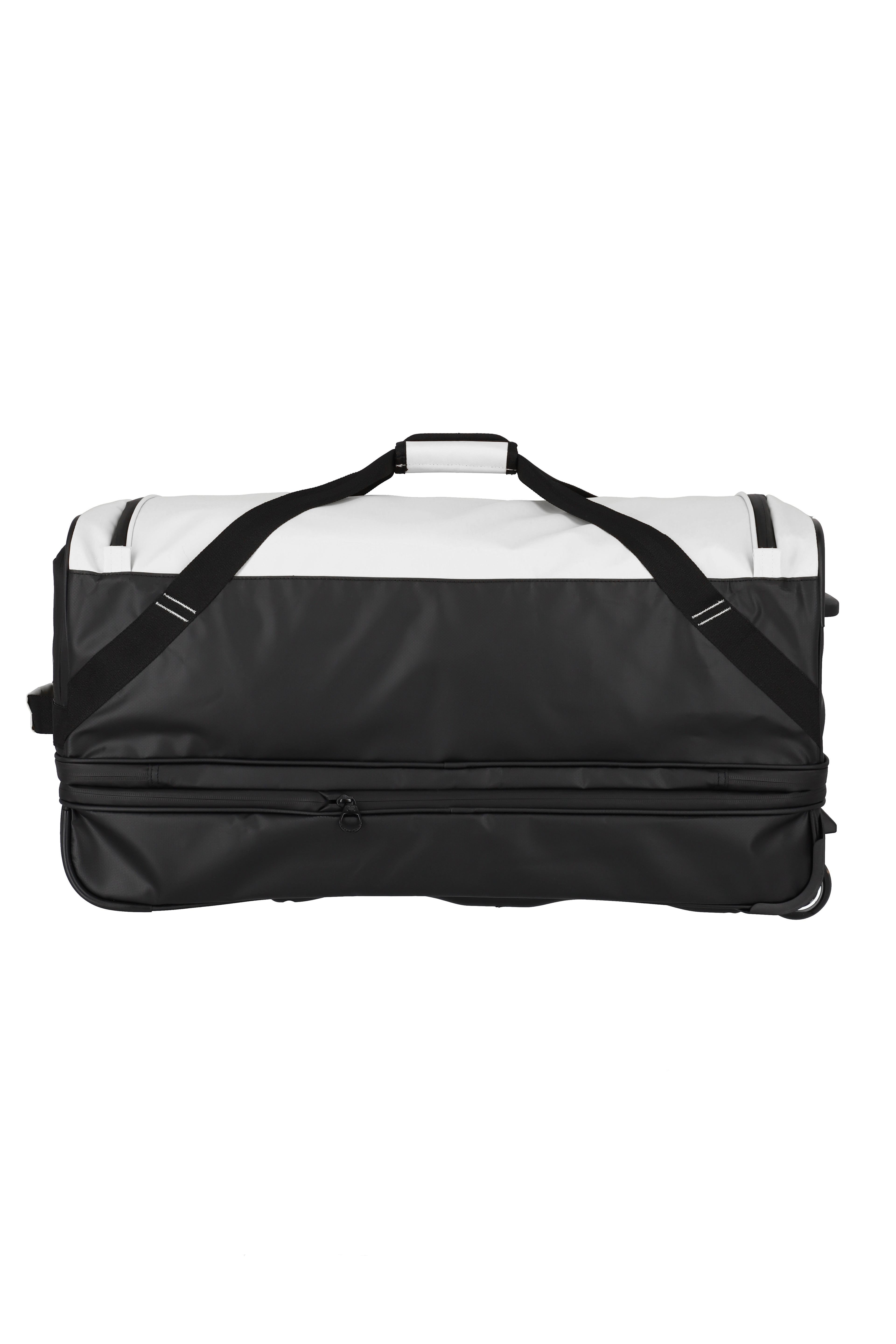 Travelite BASICS Rollenreisetasche L erw. Plane, Schwarz/Weiß