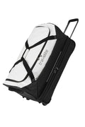 Travelite BASICS Rollenreisetasche L erw. Plane, Schwarz/Weiß